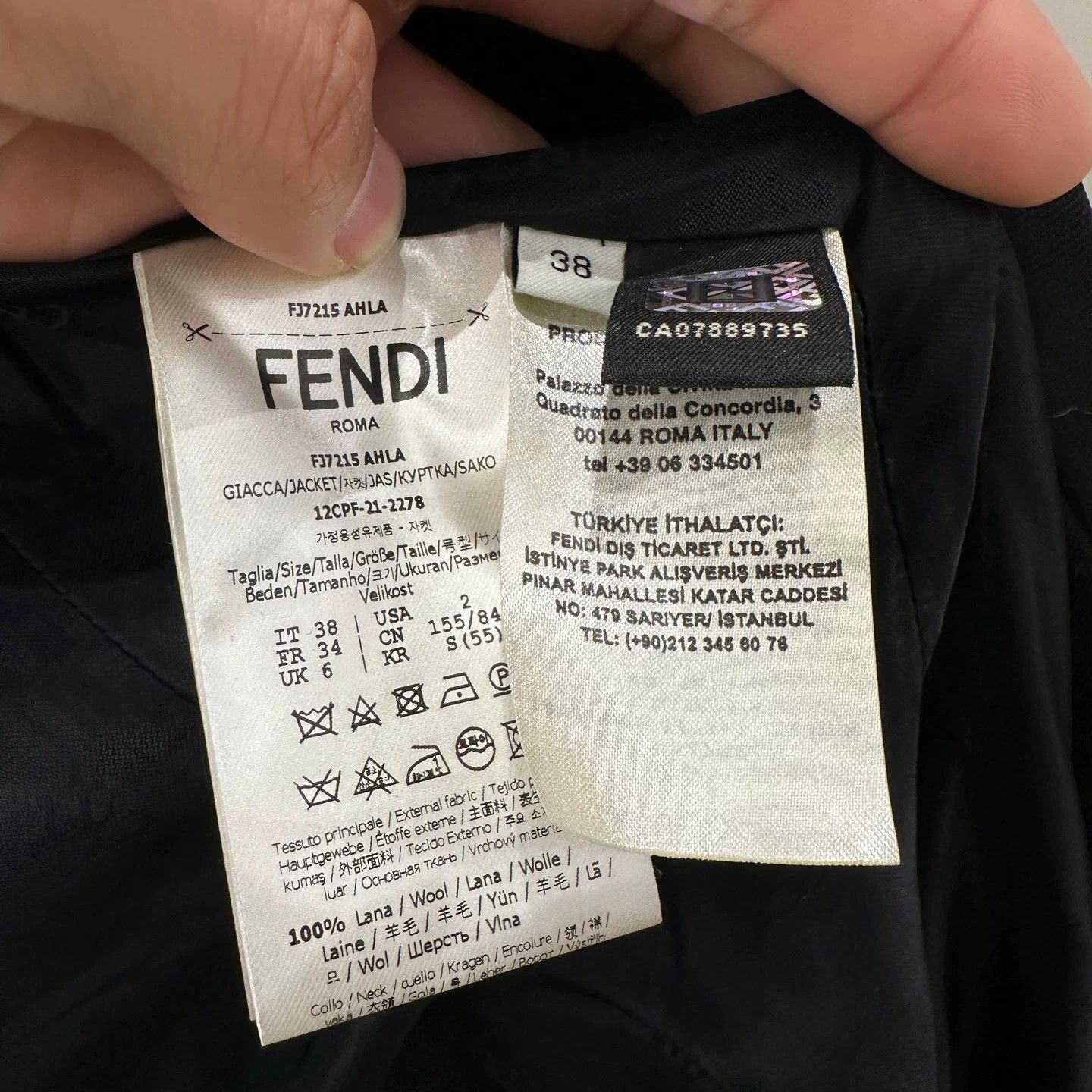 Fendi Fendi Wool T-Shirt it_38 Women Size XS / US 0-2 / IT 36-38 - 4 Thumbnail