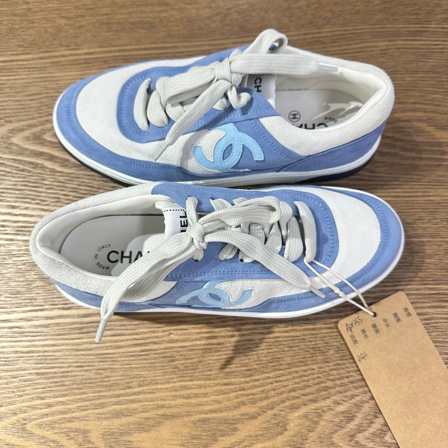 Chanel Chanel Retro Blue Lowtop Sneakers 5.5 Men Size US 5.5 / EU 38 - 4 Thumbnail