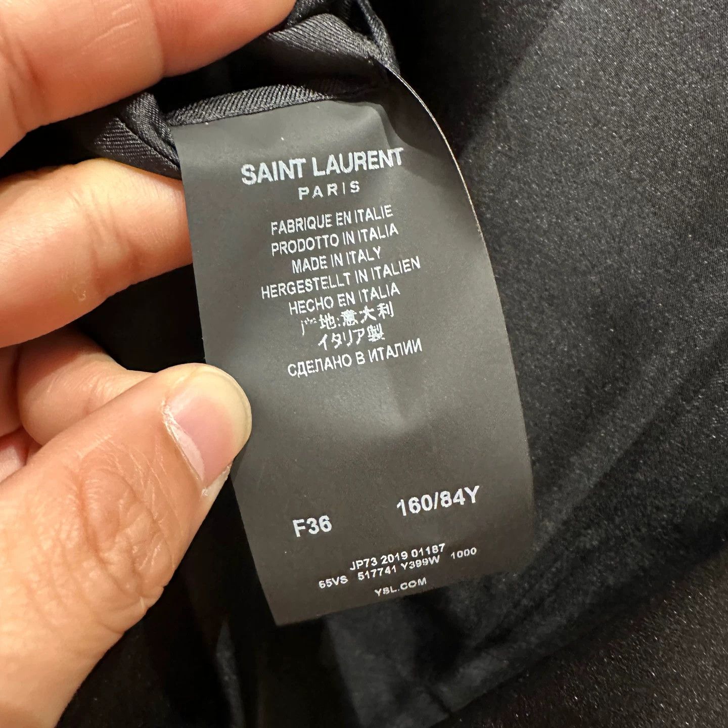 Saint Laurent Paris Saint Laurent Paris Formal Wool T-Shirt it_36 Women Size XS / US 0-2 / IT 36-38 - 4 Thumbnail