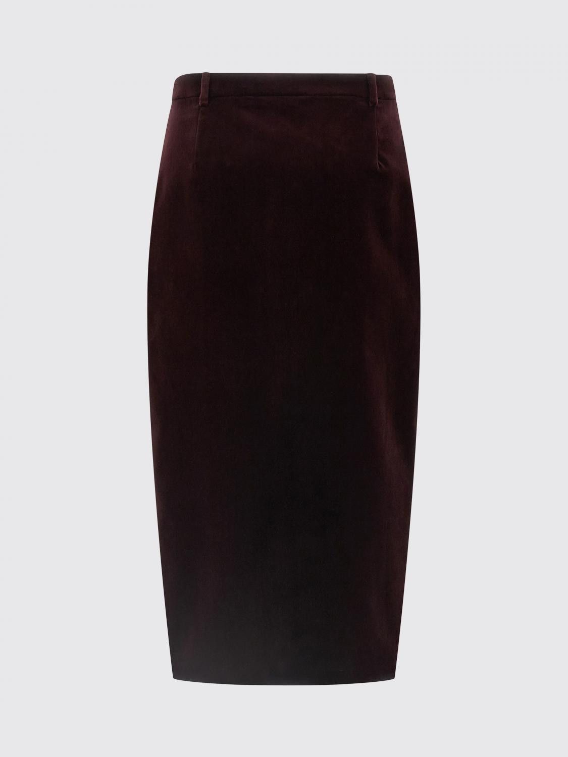 Saint Laurent Paris Saint Laurent Skirt Woman Burgundy Size 27" / US 4 / IT 40 - 2 Thumbnail