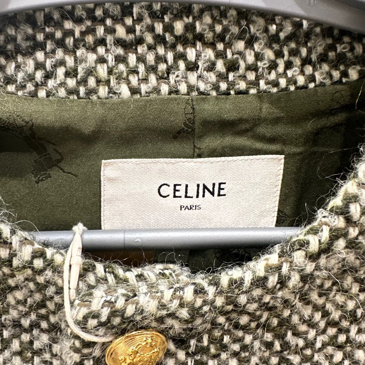Celine Celine Plaid Green T-Shirt it_40 Women Size S / US 4 / IT 40 - 3 Thumbnail