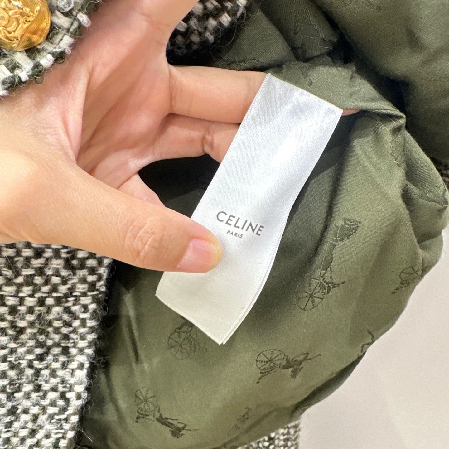 Celine Celine Plaid Green T-Shirt it_40 Women Size S / US 4 / IT 40 - 5 Thumbnail