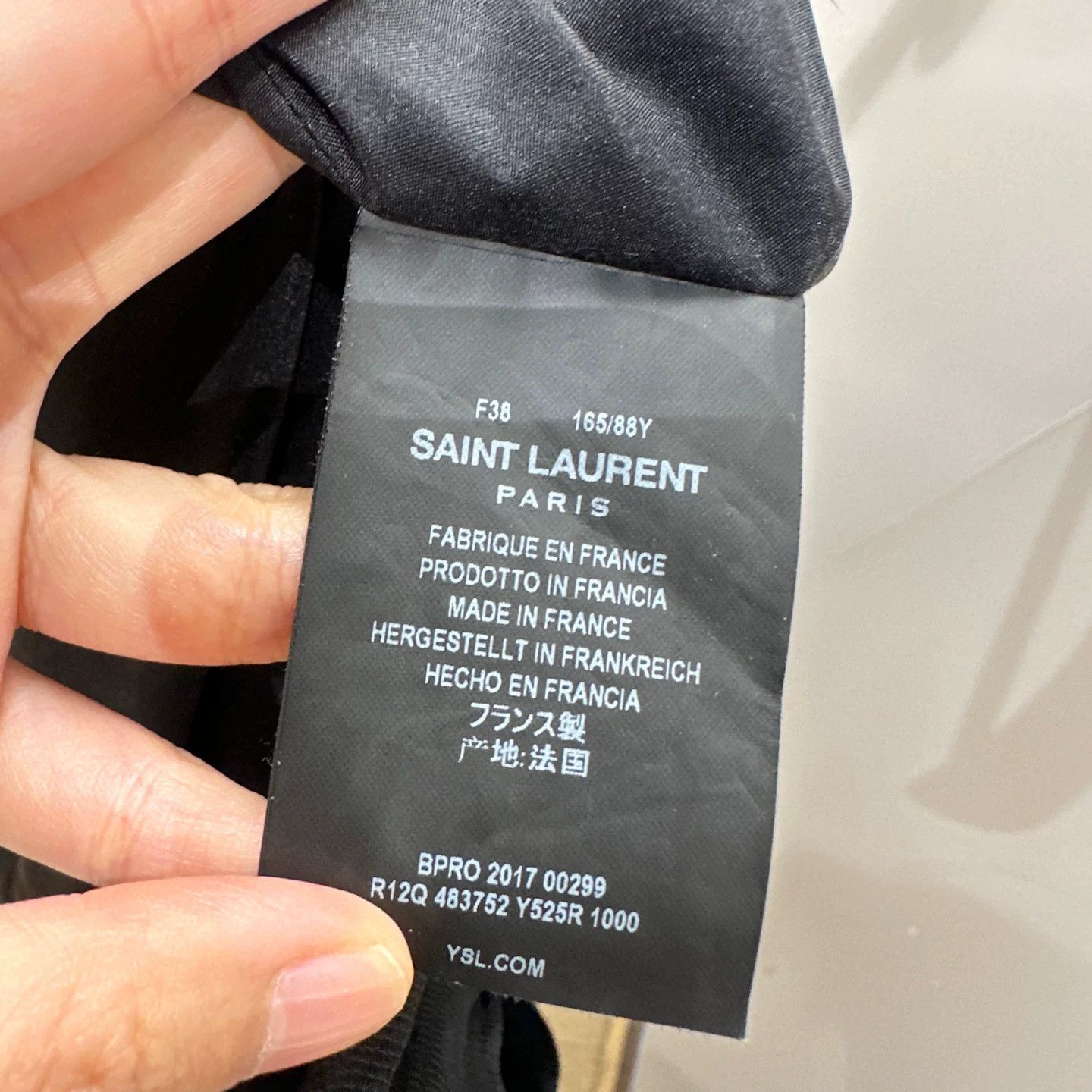 Saint Laurent Paris Saint Laurent Paris Velvet Black T-Shirt it_38 Women Size XS / US 0-2 / IT 36-38 - 4 Thumbnail