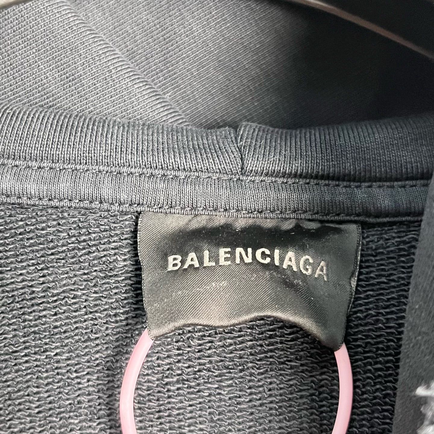 Balenciaga Balenciaga Masking Tape Logo Zip Hoodie Size M Size US M / EU 48-50 / 2 - 3 Thumbnail