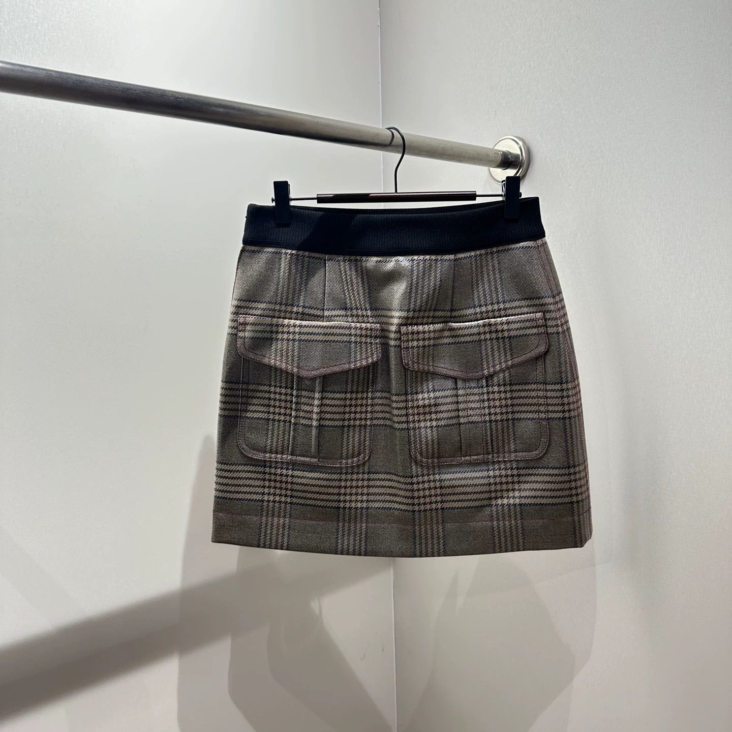Fendi Fendi Wool Plaid T-Shirt it_40 Women Size S / US 4 / IT 40 - 2 Thumbnail