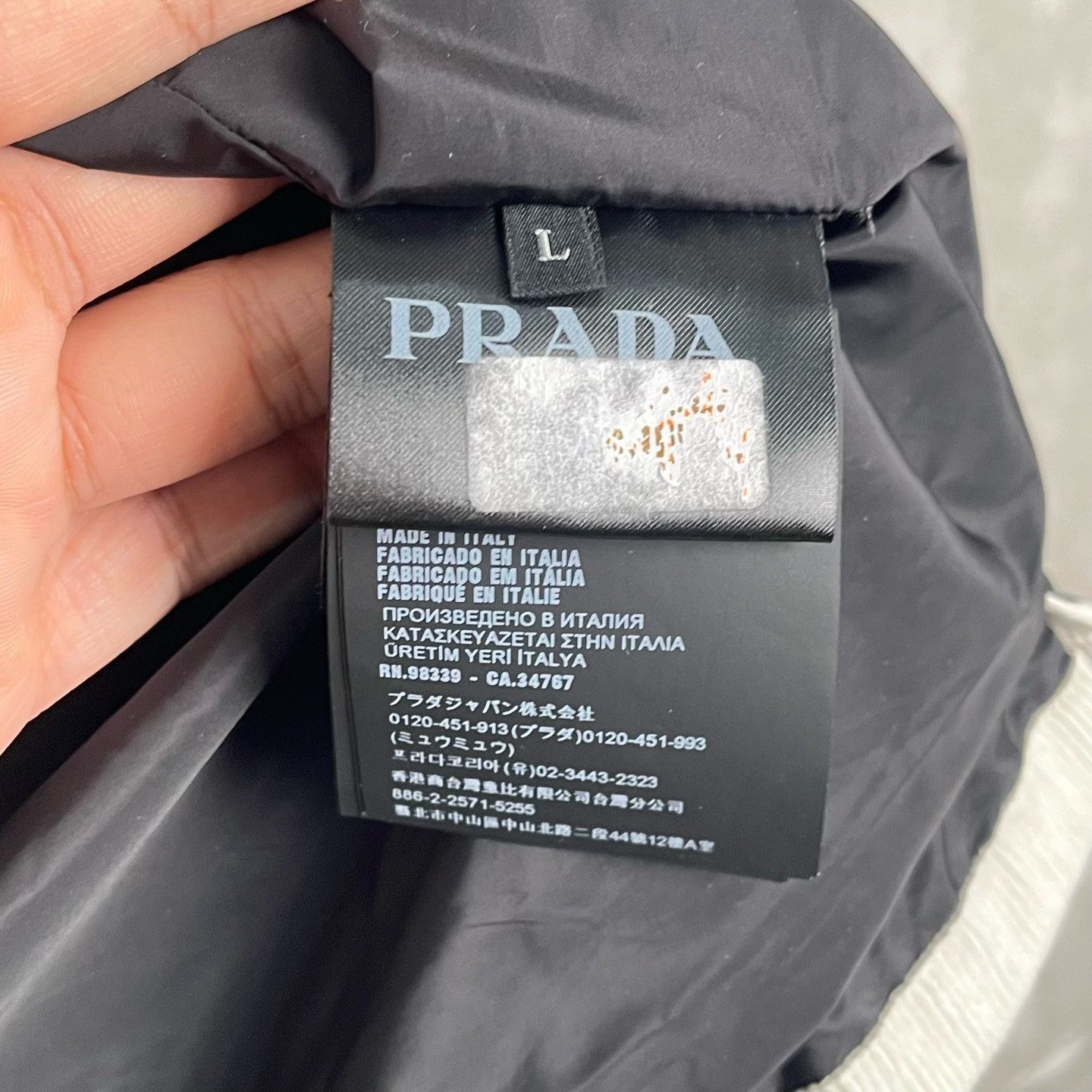 Prada Prada Corduroy Triangle Logo Work Jacket L Size US L / EU 52-54 / 3 - 4 Thumbnail