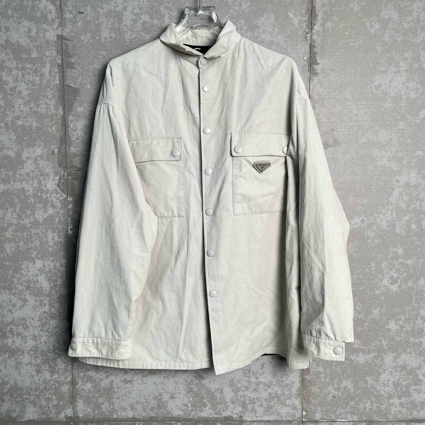 Prada Prada Corduroy Triangle Logo Work Jacket L Size US L / EU 52-54 / 3 - 2 Thumbnail