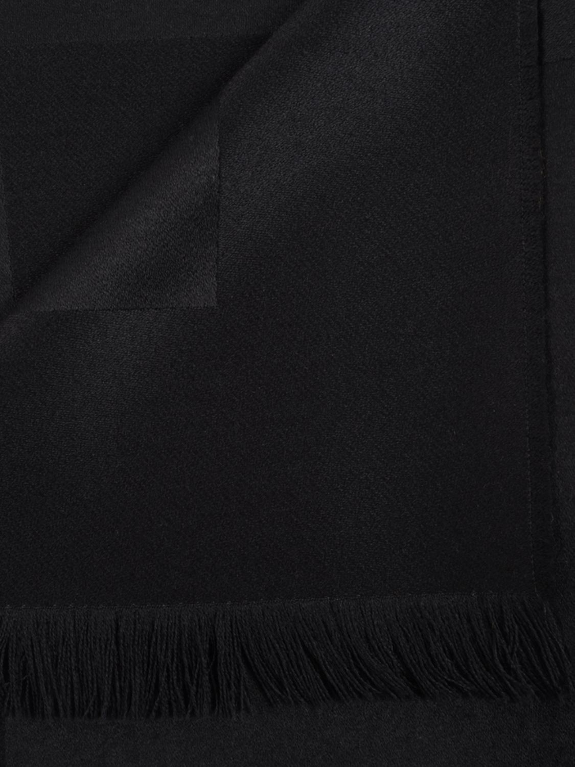 Saint Laurent Paris Saint Laurent Scarf Woman Black Size ONE SIZE - 2 Thumbnail