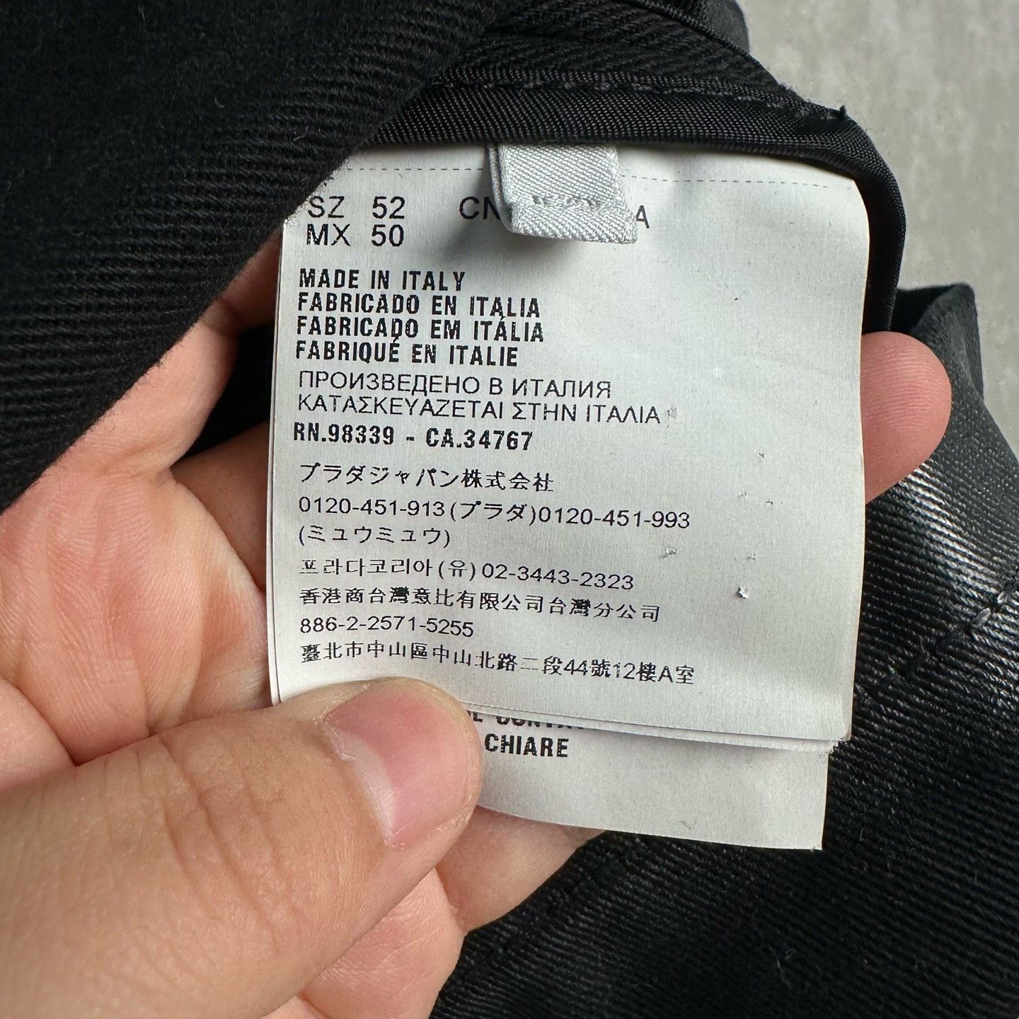 Prada Prada Leather Trim Work Jacket 52 Size US L / EU 52-54 / 3 - 4 Thumbnail
