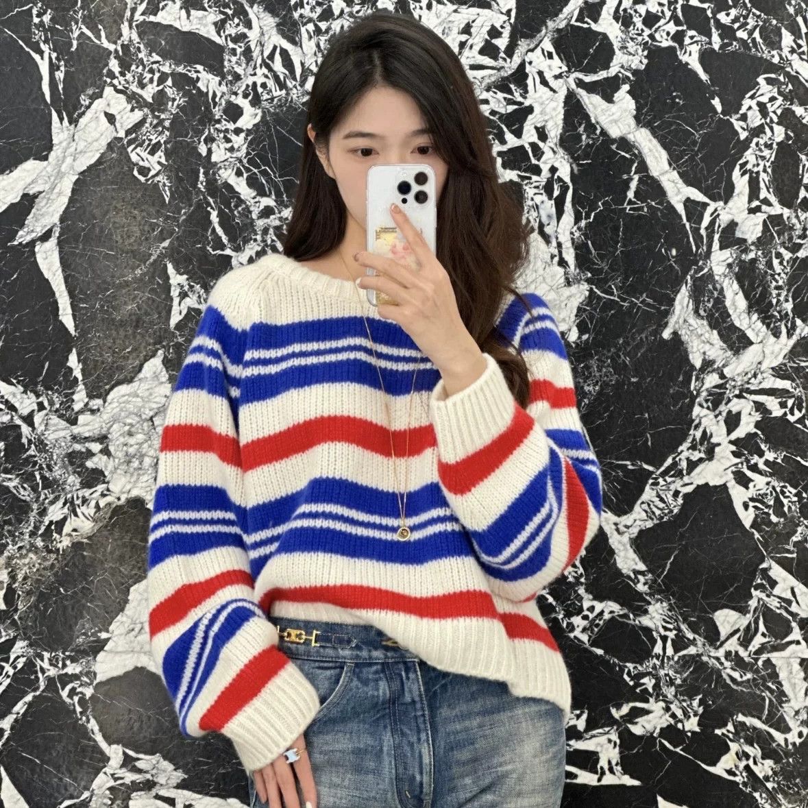 Celine Celine Striped Multi T-Shirt S Women Size S / US 4 / IT 40 - 8 Thumbnail