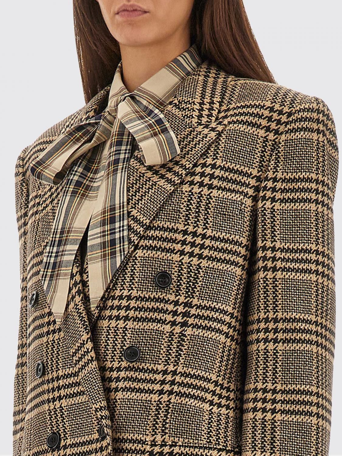 Saint Laurent Paris Saint Laurent Jacket Woman Multicolor Size S / US 4 / IT 40 - 4 Thumbnail