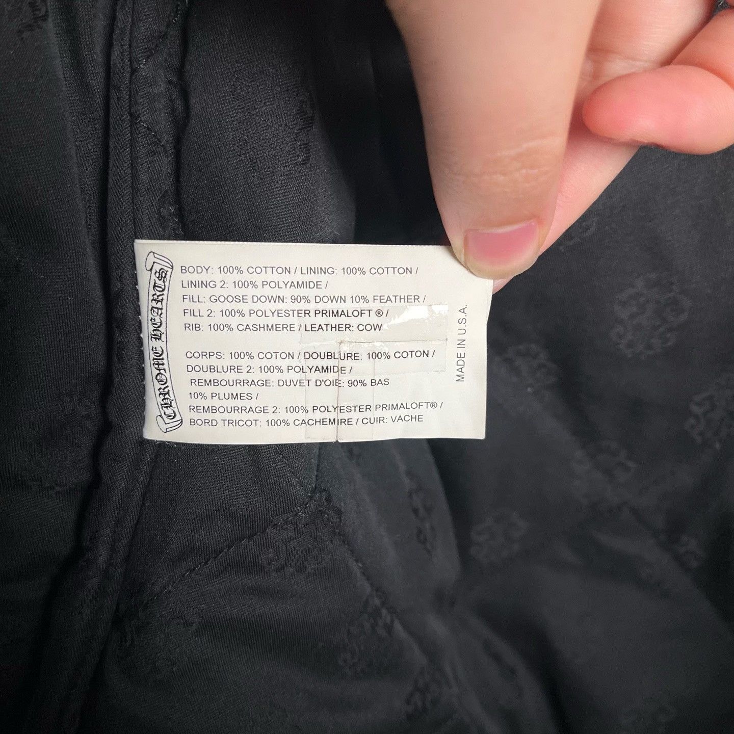 Chrome Hearts Chrome Hearts Quilted Logo Down Jacket L Size US L / EU 52-54 / 3 - 4 Thumbnail