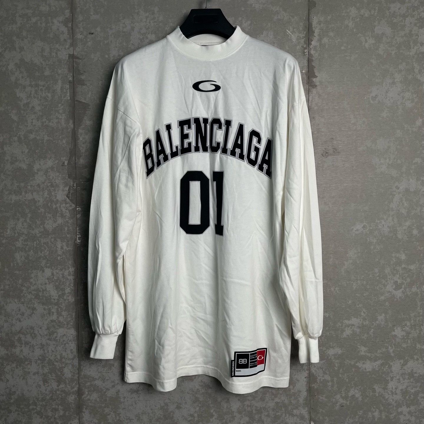 Balenciaga Balenciaga 01 Logo Long Sleeve Jersey US L Size US L / EU 52-54 / 3 - 2 Thumbnail
