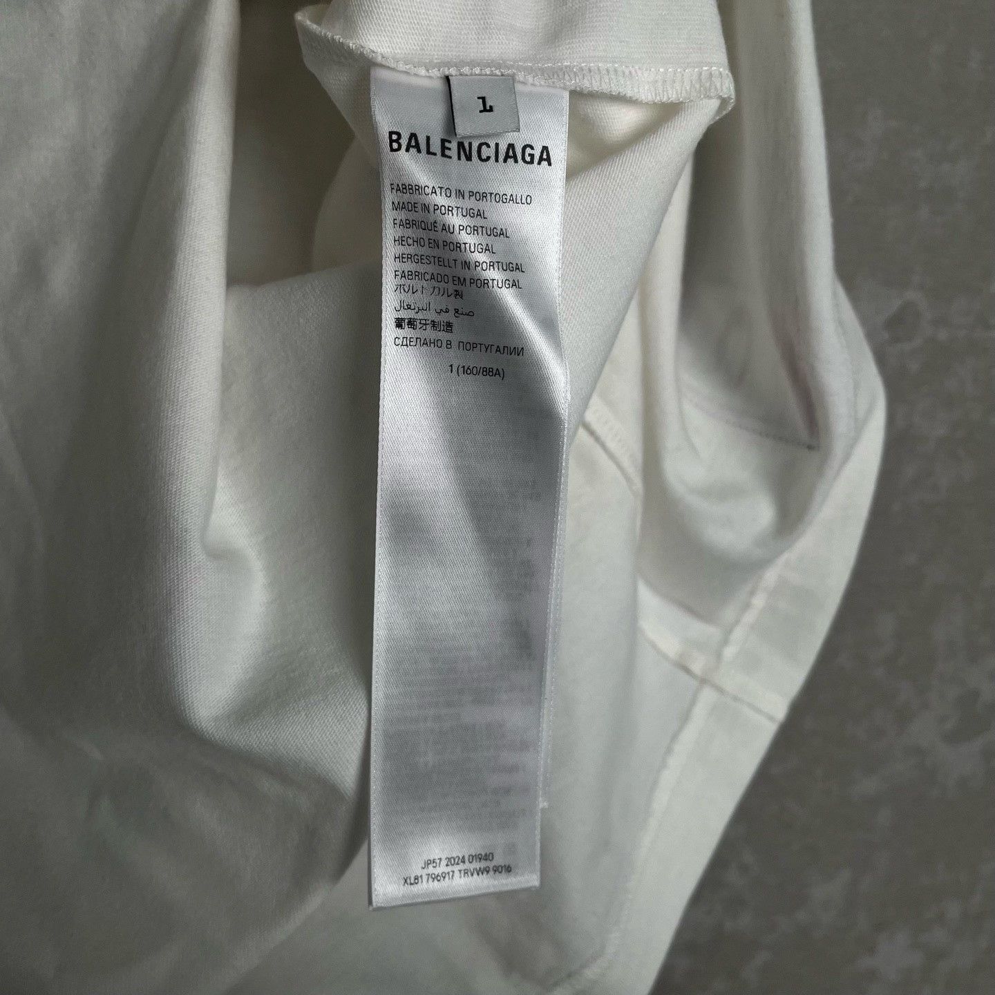 Balenciaga Balenciaga 01 Logo Long Sleeve Jersey US L Size US L / EU 52-54 / 3 - 4 Thumbnail