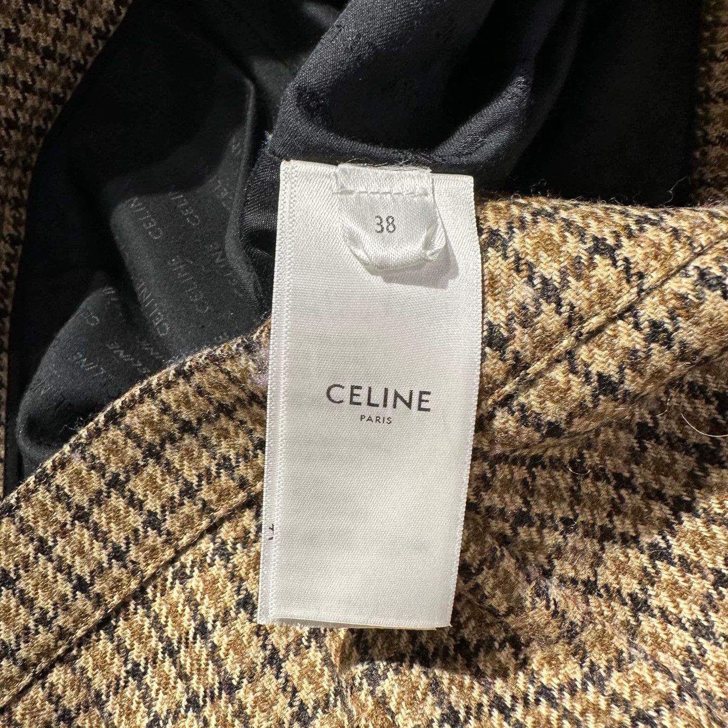 Celine Celine Plaid Gold T-Shirt it_38 Women Size XS / US 0-2 / IT 36-38 - 4 Thumbnail