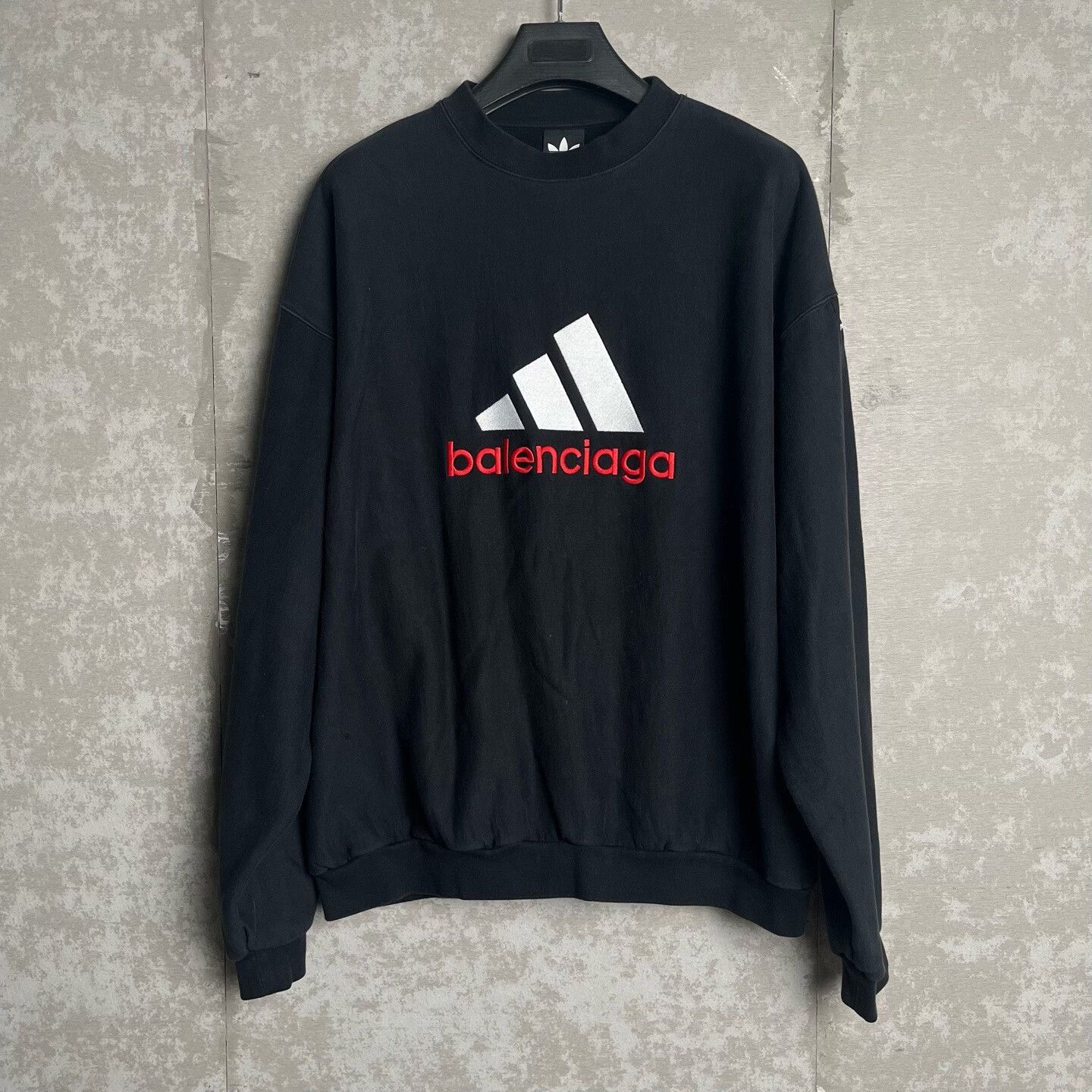Balenciaga Balenciaga x Adidas Logo Sweatshirt Size 2 Size US M / EU 48-50 / 2 - 2 Thumbnail