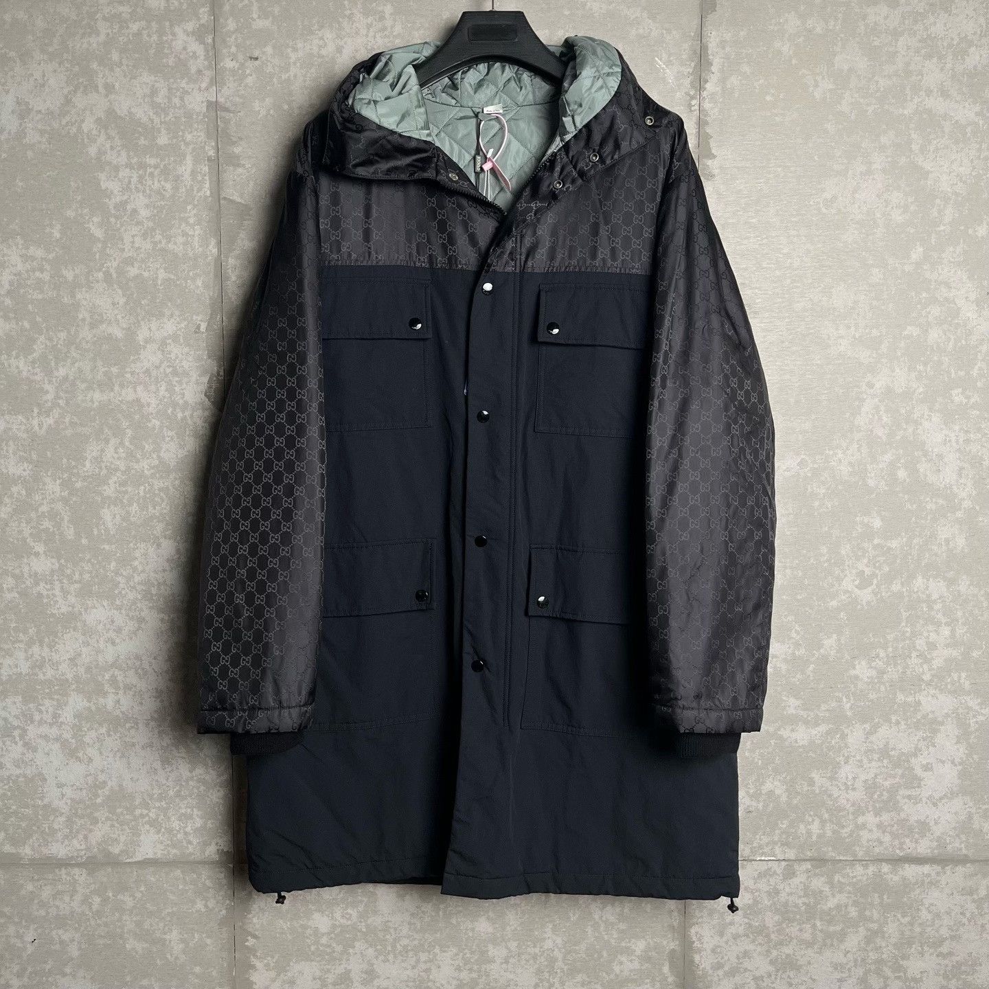 Gucci Gucci Monogram Panel Down Parka Size 50 Size US M / EU 48-50 / 2 - 2 Thumbnail