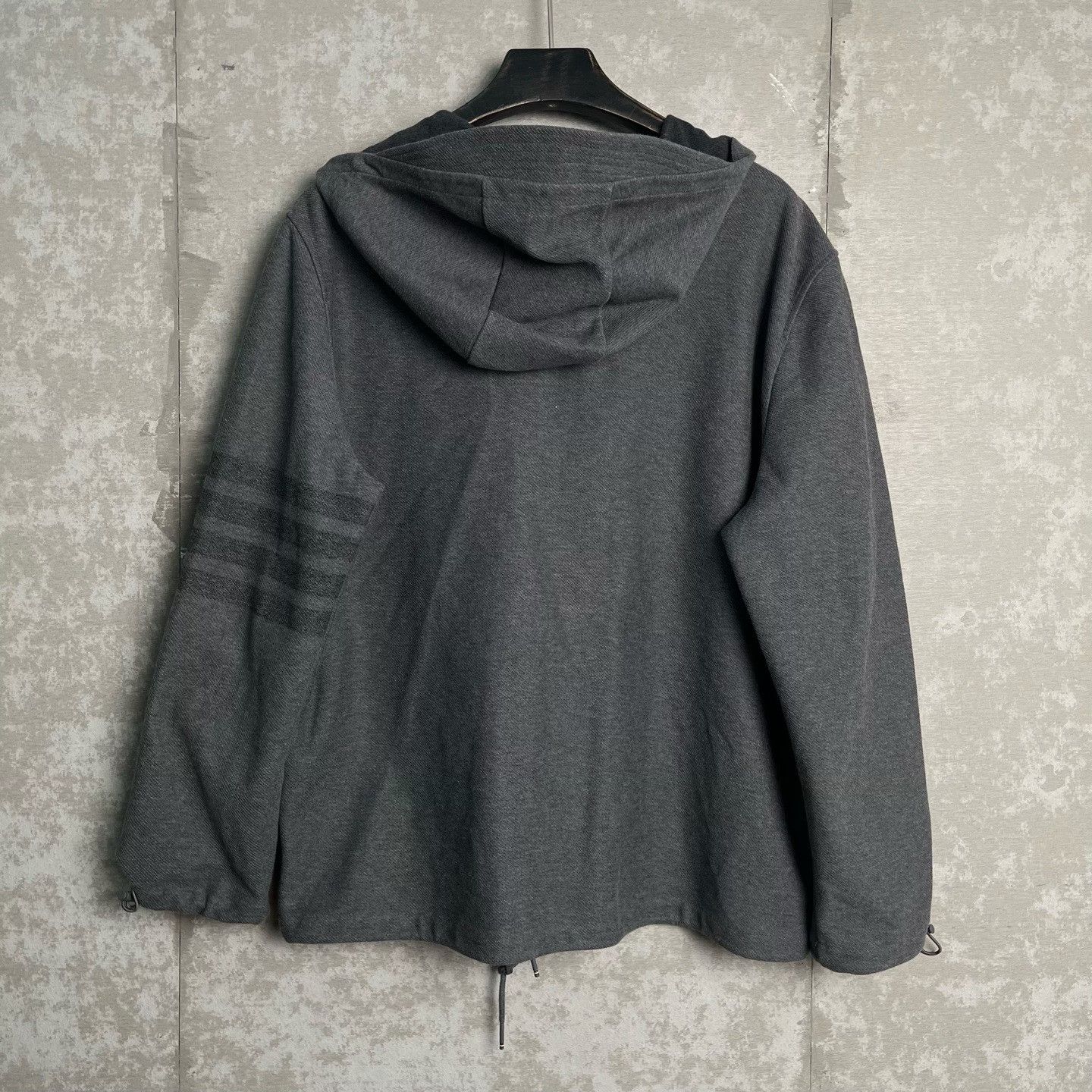 Thom Browne Thom Browne 4-Bar Gray Hooded Jacket Size 2 Size US M / EU 48-50 / 2 - 5 Thumbnail