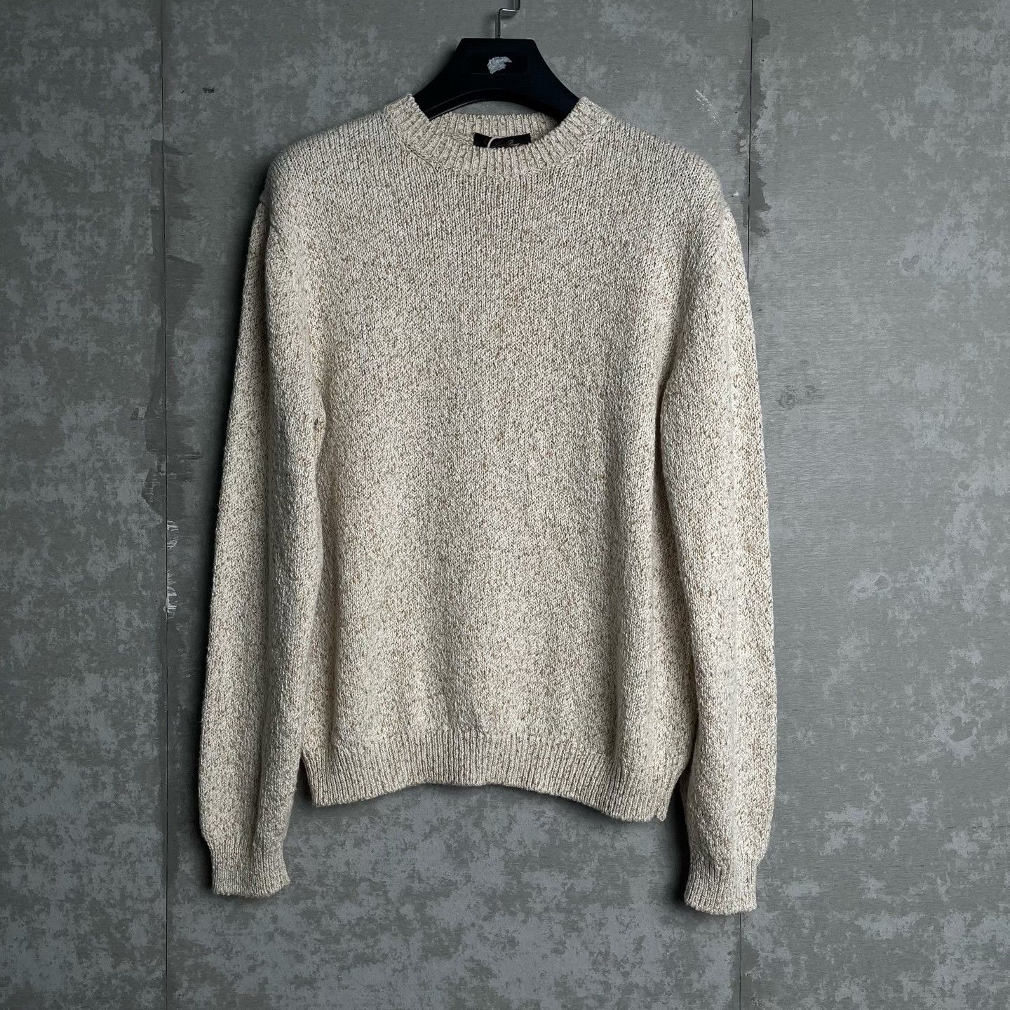 Loro Piana Loro Piana Beige Cotton Knit Sweater 48 Size US M / EU 48-50 / 2 - 2 Thumbnail
