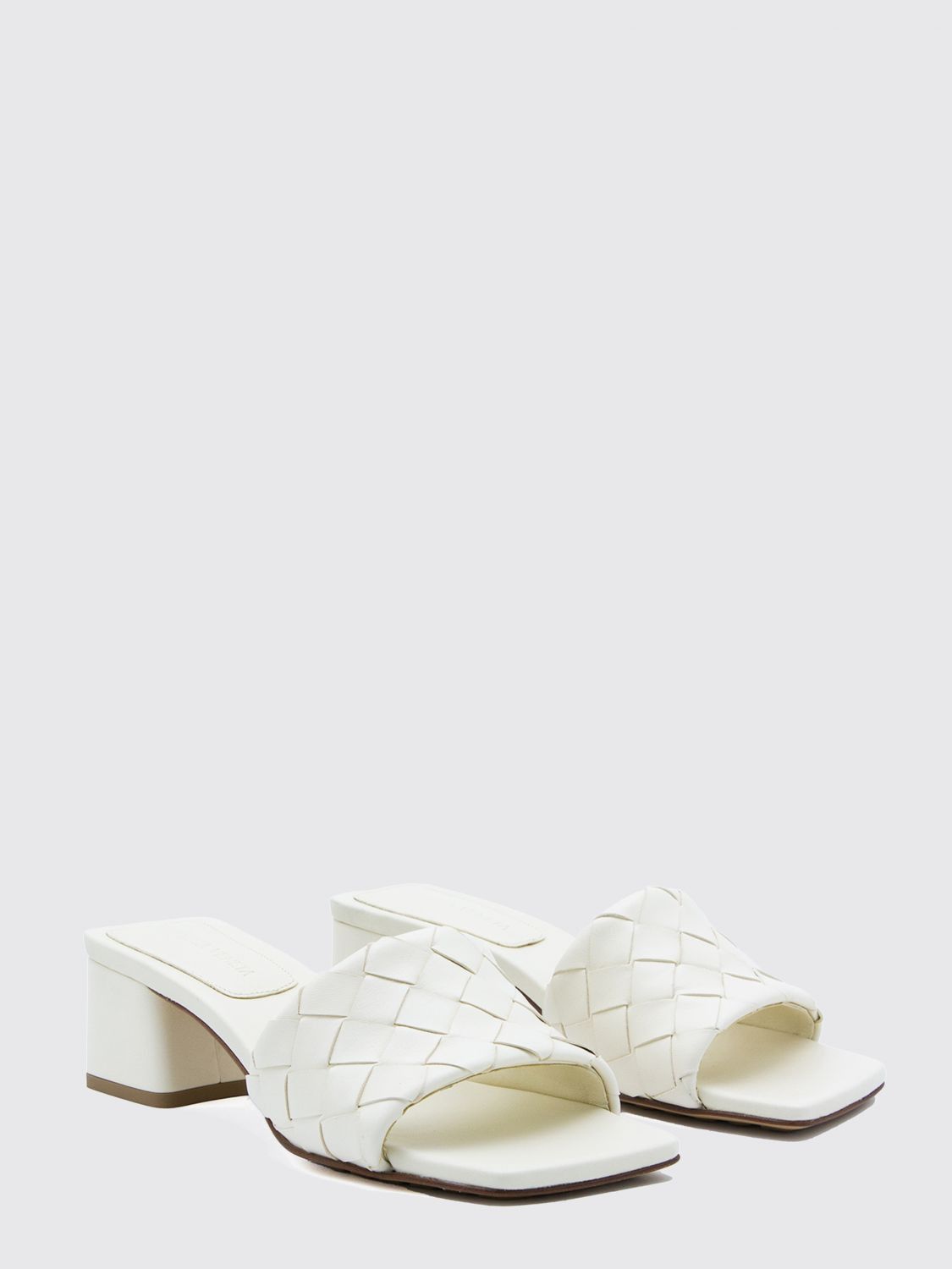 Bottega Veneta Bottega Veneta Heeled Sandal Woman White Size US 10 / IT 40 - 2 Thumbnail