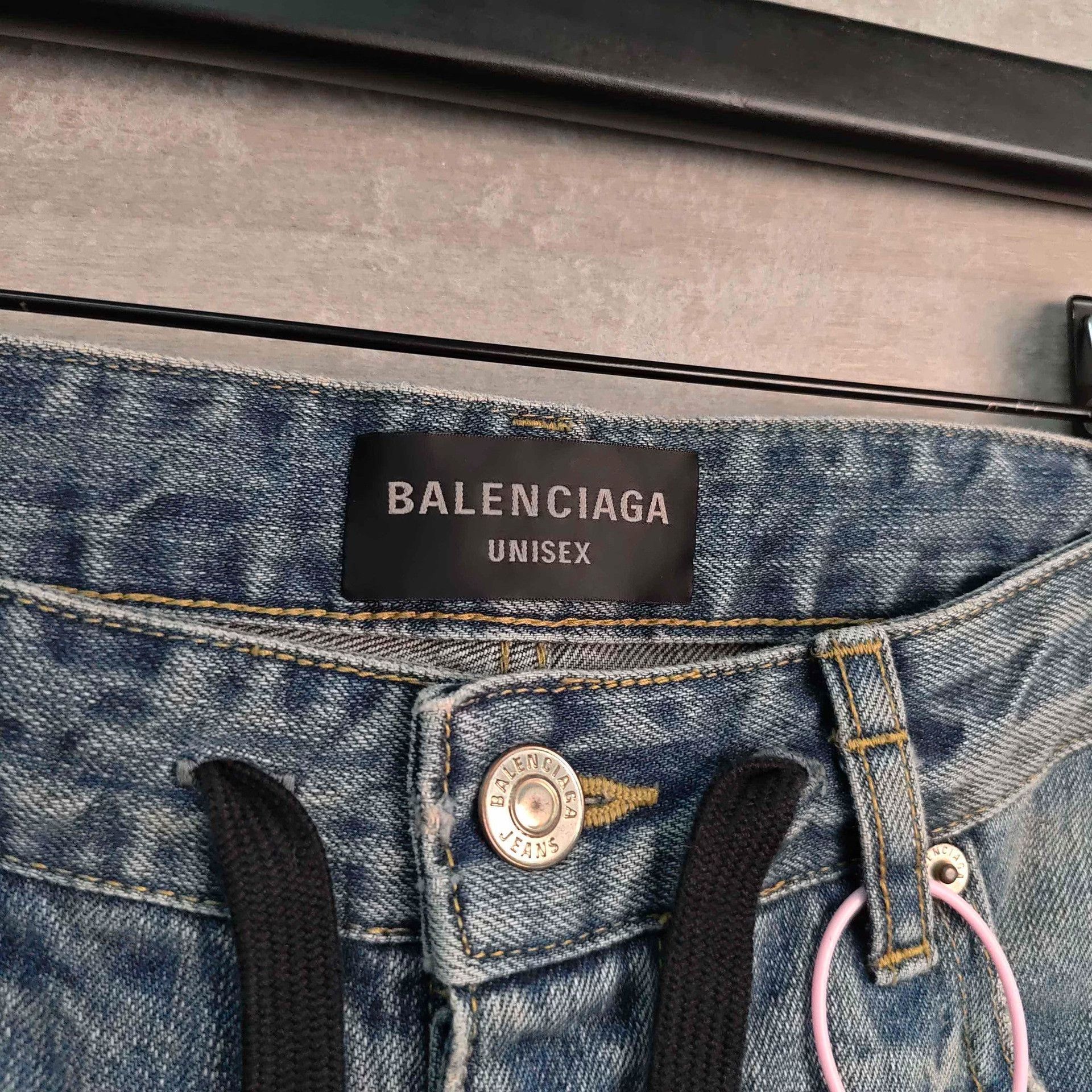 Balenciaga Balenciaga Distressed Drawstring Jeans XS Size US 28 / EU 44 - 3 Thumbnail