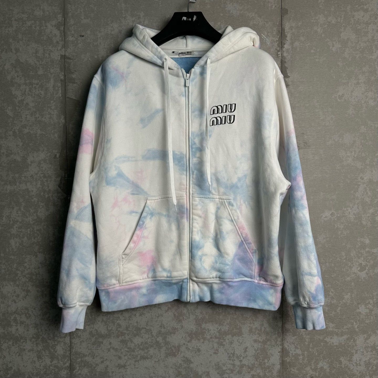 Miu Miu Miu Miu Tie-Dye Zip Hoodie S Size S / US 4 / IT 40 - 2 Thumbnail