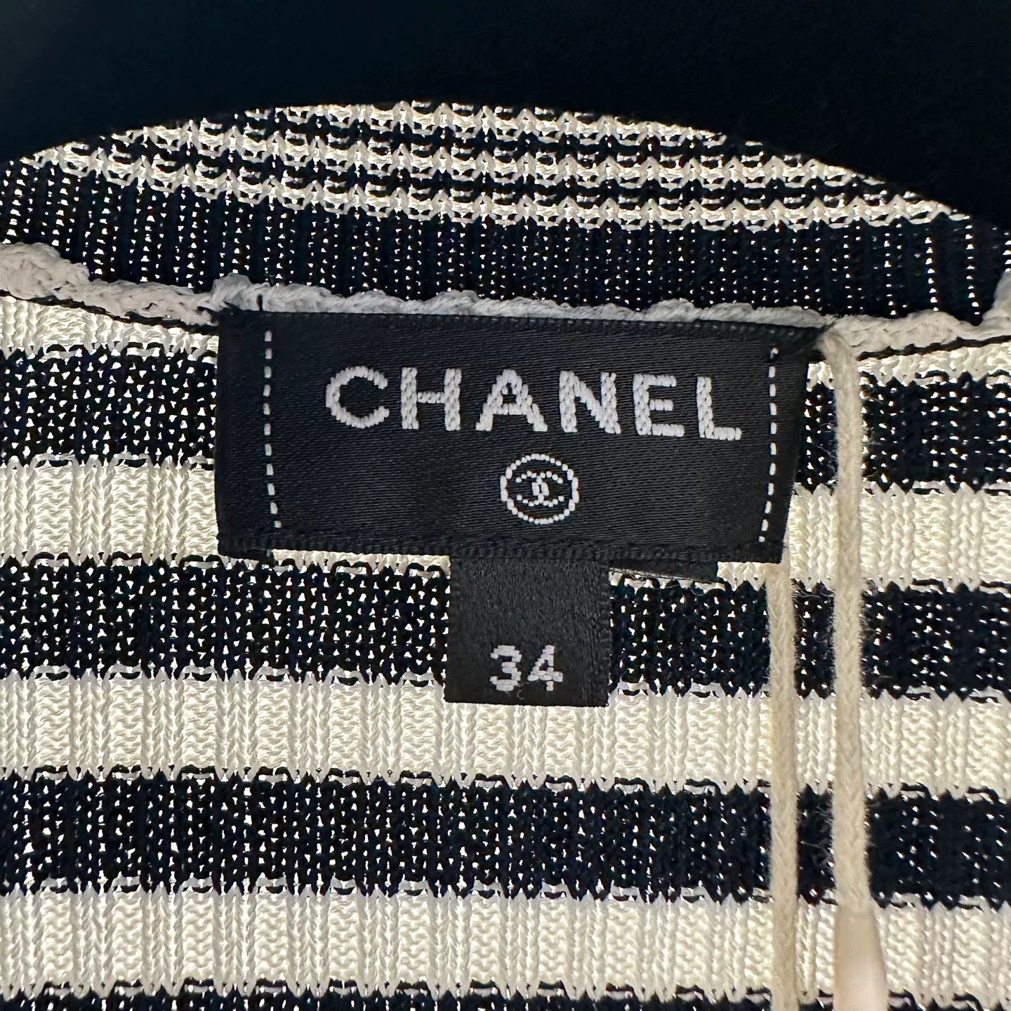 Chanel Chanel Knit Striped T-Shirt us_4 Women Size S / US 4 / IT 40 - 3 Thumbnail