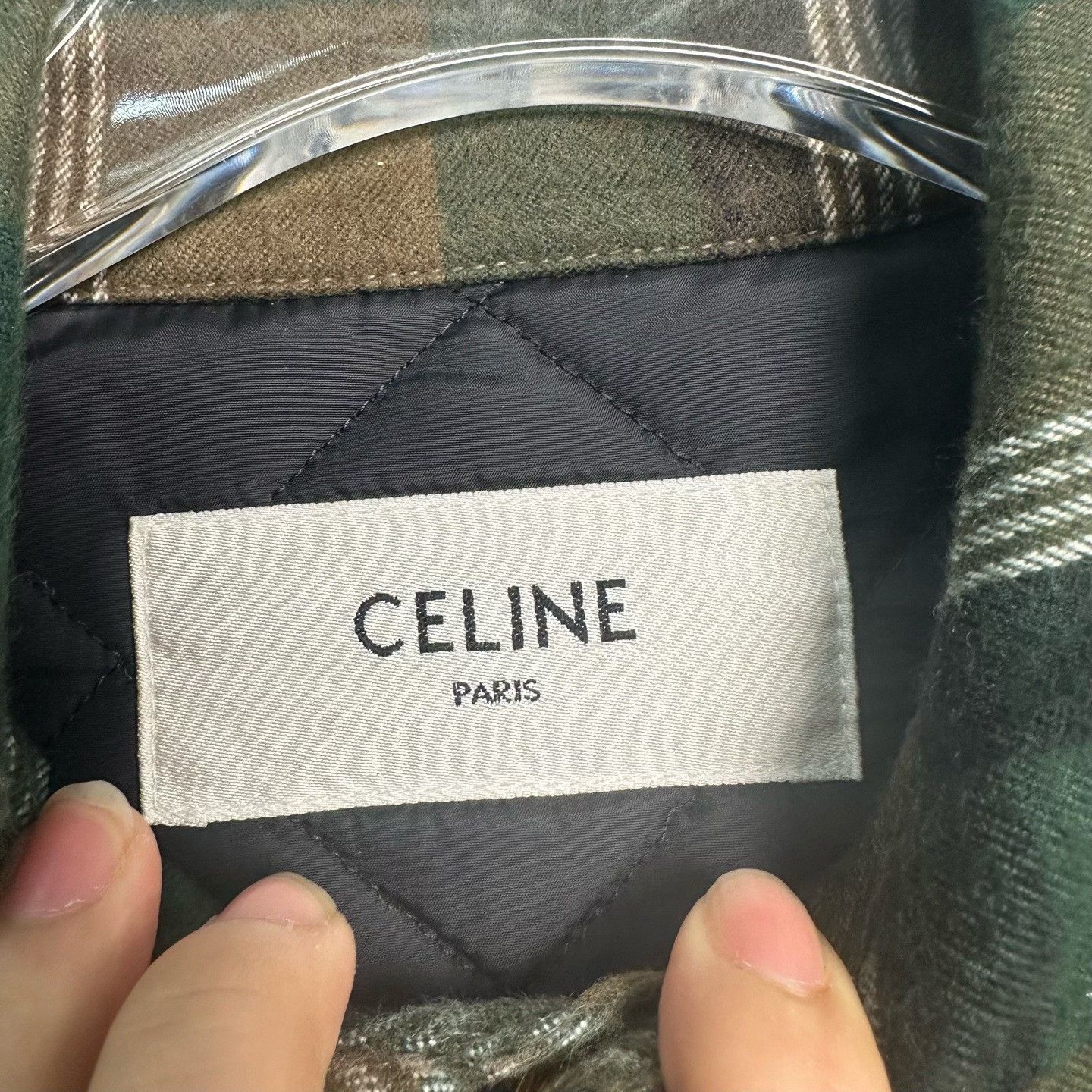 Celine CELINE Plaid Quilted Shirt Jacket Size 36 Size XS / US 0-2 / IT 36-38 - 3 Thumbnail
