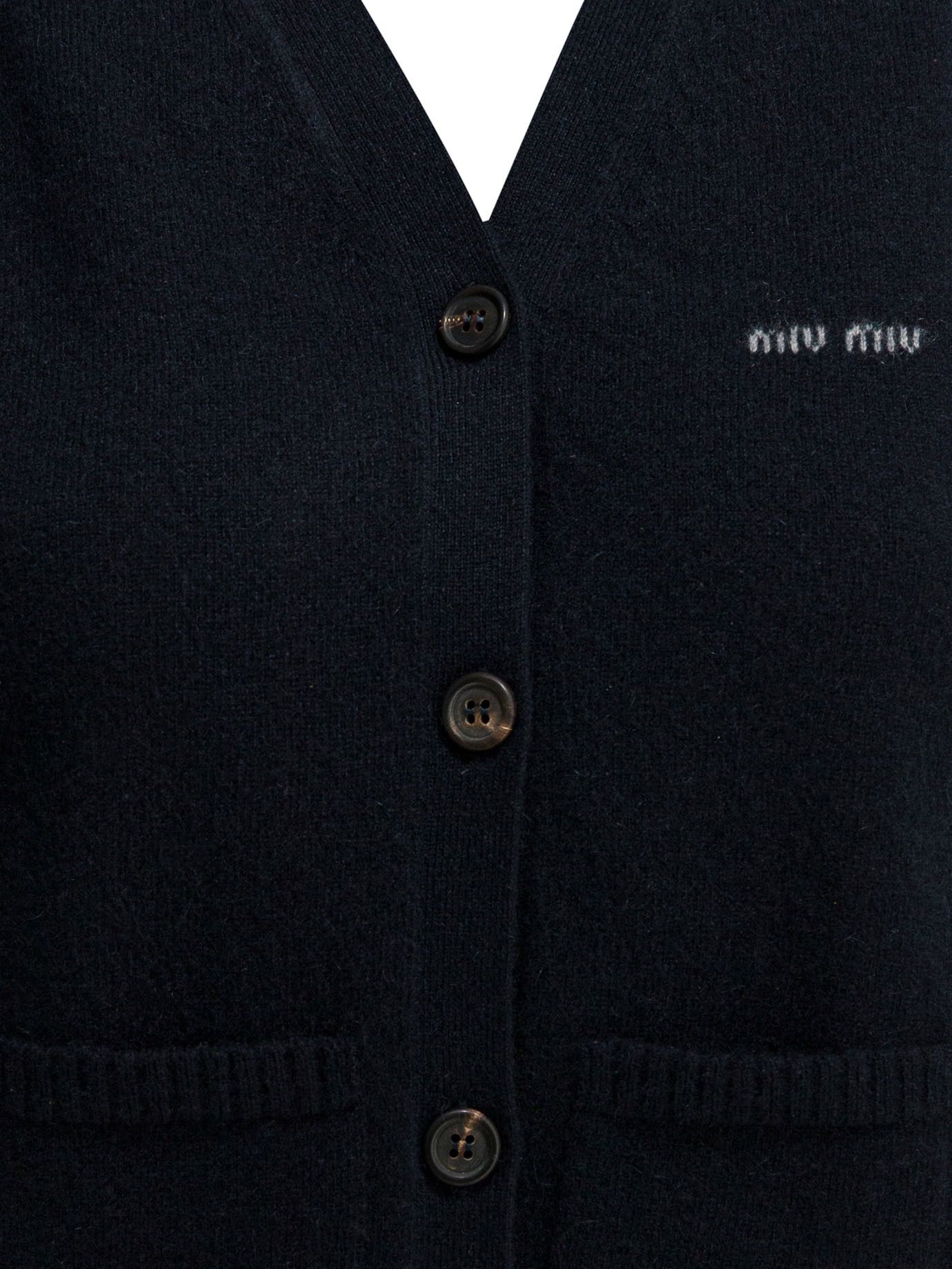 Miu Miu Miu Miu Cashmere Vest With Logo tag size 42 Women - USA Duties Paid Size M / US 6-8 / IT 42-44 - 3 Thumbnail
