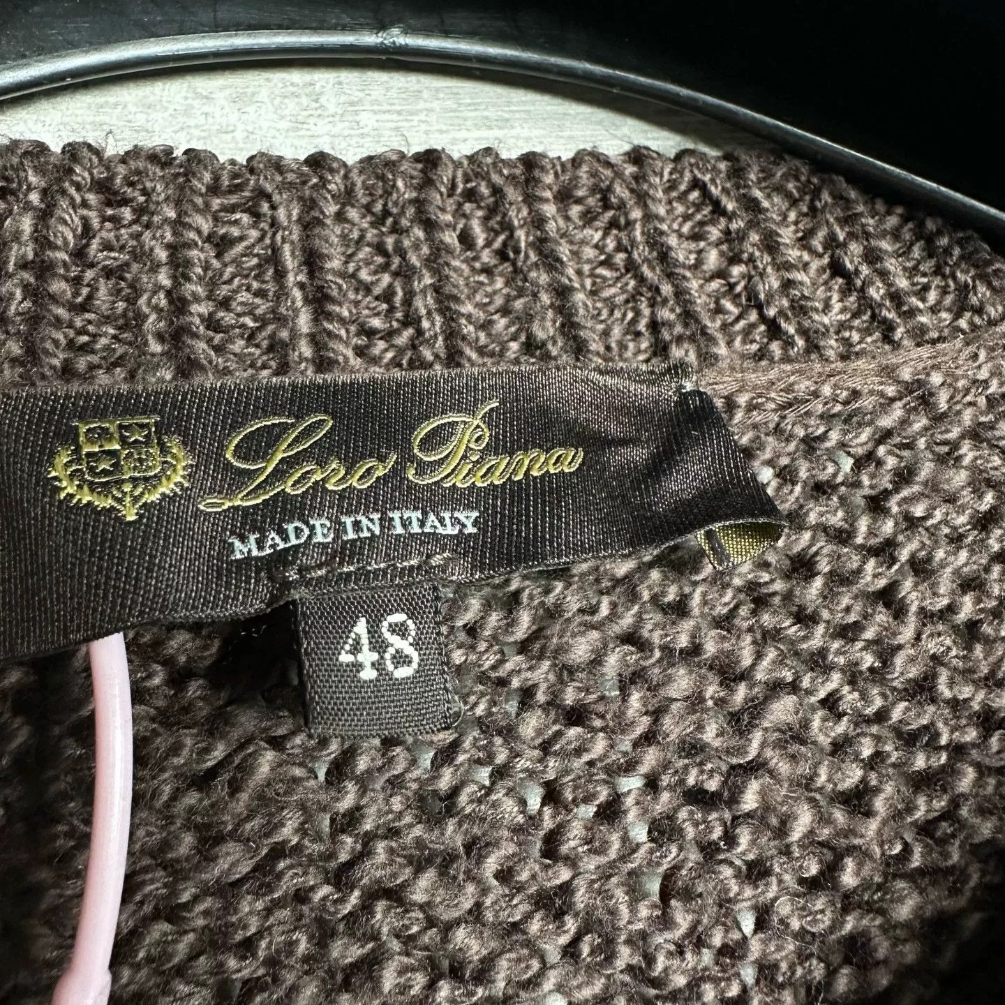 Loro Piana Loro Piana Brown Cotton Zip Cardigan Size 48 Size US M / EU 48-50 / 2 - 4 Thumbnail