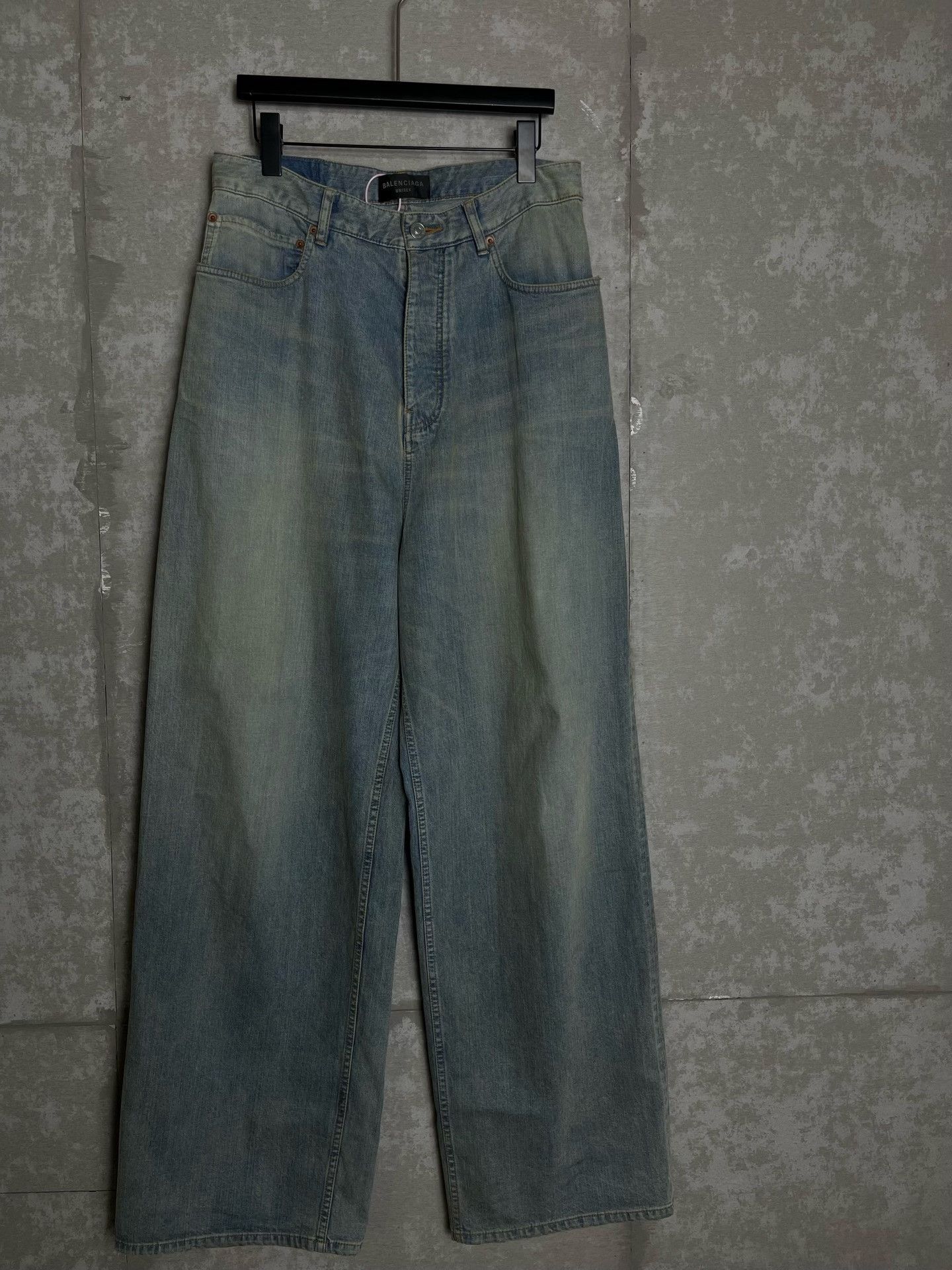 Balenciaga Balenciaga Washed Distressed Wide Leg Jeans US 28 Size US 28 / EU 44 - 2 Thumbnail