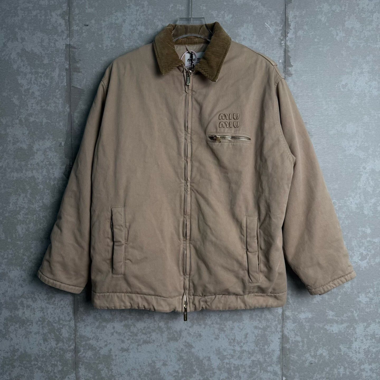 Miu Miu Miu Miu Corduroy Collar Work Jacket 40 Size S / US 4 / IT 40 - 2 Thumbnail
