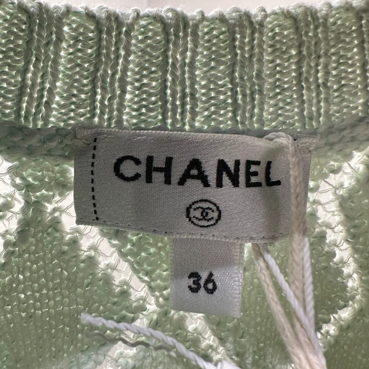 Chanel Chanel Knit Green T-Shirt it_36 Women Size XS / US 0-2 / IT 36-38 - 3 Thumbnail