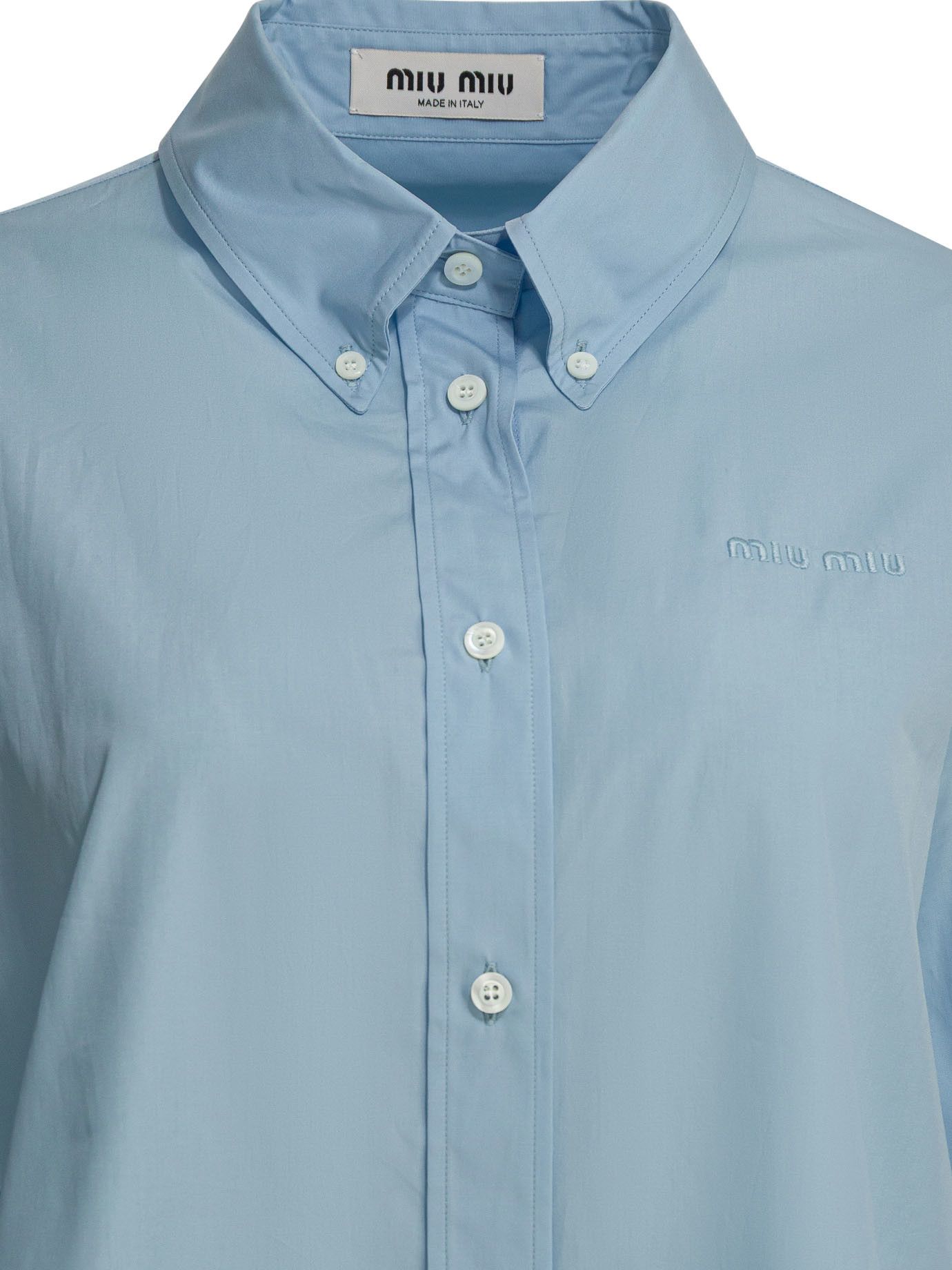 Miu Miu Miu Miu Casual Shirt With Logo tag size 42 Women - USA Duties Paid Size M / US 6-8 / IT 42-44 - 3 Thumbnail