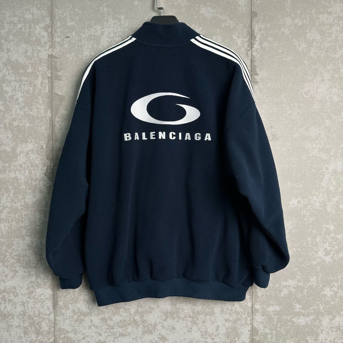 Balenciaga Balenciaga Stripe Fleece Jacket S Size US S / EU 44-46 / 1 - 5 Thumbnail