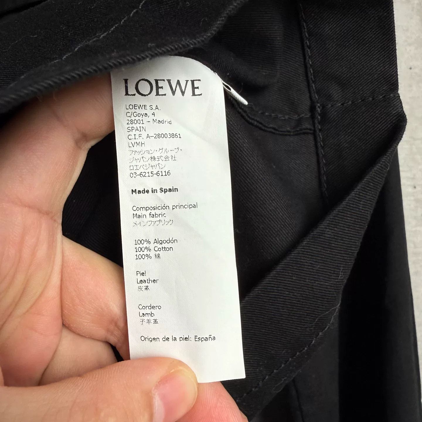 Loewe Loewe Leather Patch Cotton Jacket Size 38 Size S / US 4 / IT 40 - 4 Thumbnail