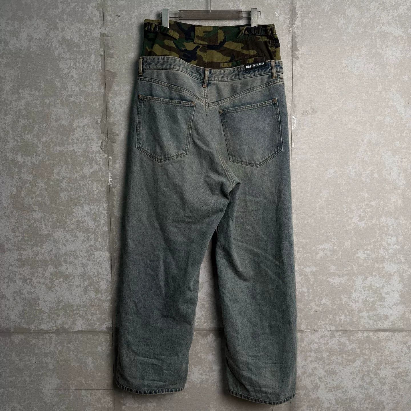 Balenciaga Balenciaga Camo Double Waist Denim Jeans M Size US 34 / EU 50 - 3 Thumbnail