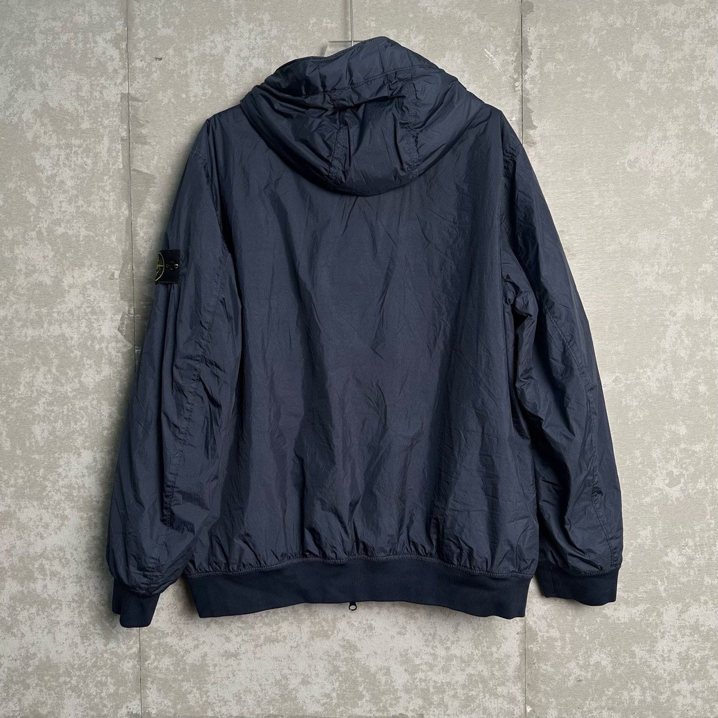 Stone Island Stone Island Navy Nylon Hooded Bomber Jacket XL Size US XL / EU 56 / 4 - 6 Thumbnail
