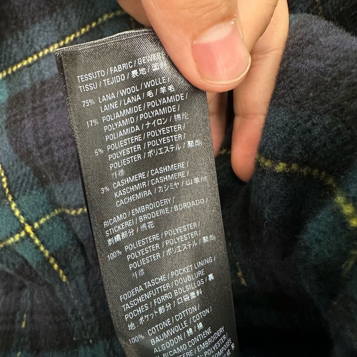 Balenciaga Balenciaga Plaid Wool Zip-Up Jacket Size 44 Size US S / EU 44-46 / 1 - 5 Thumbnail