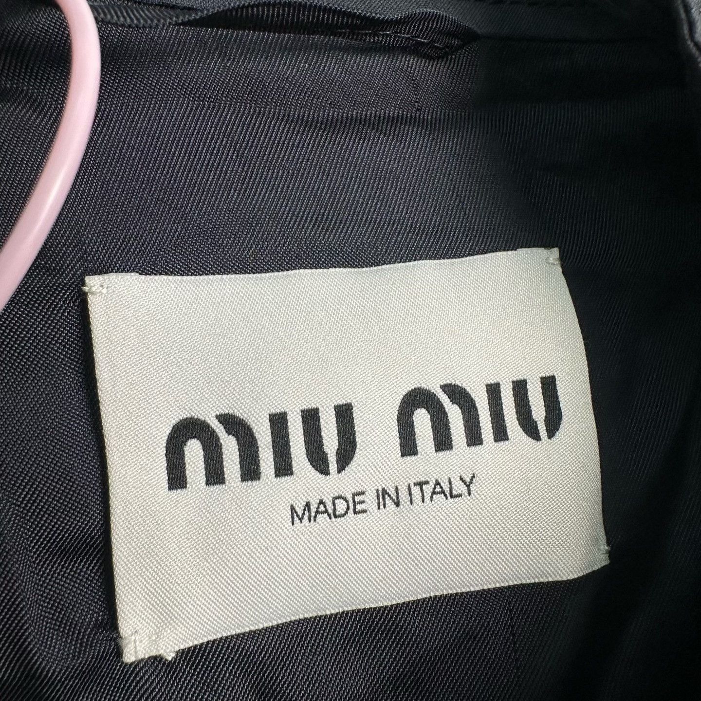 Miu Miu Miu Miu Navy Blue Logo Utility Jacket 42 Size US XS / EU 42 / 0 - 3 Thumbnail