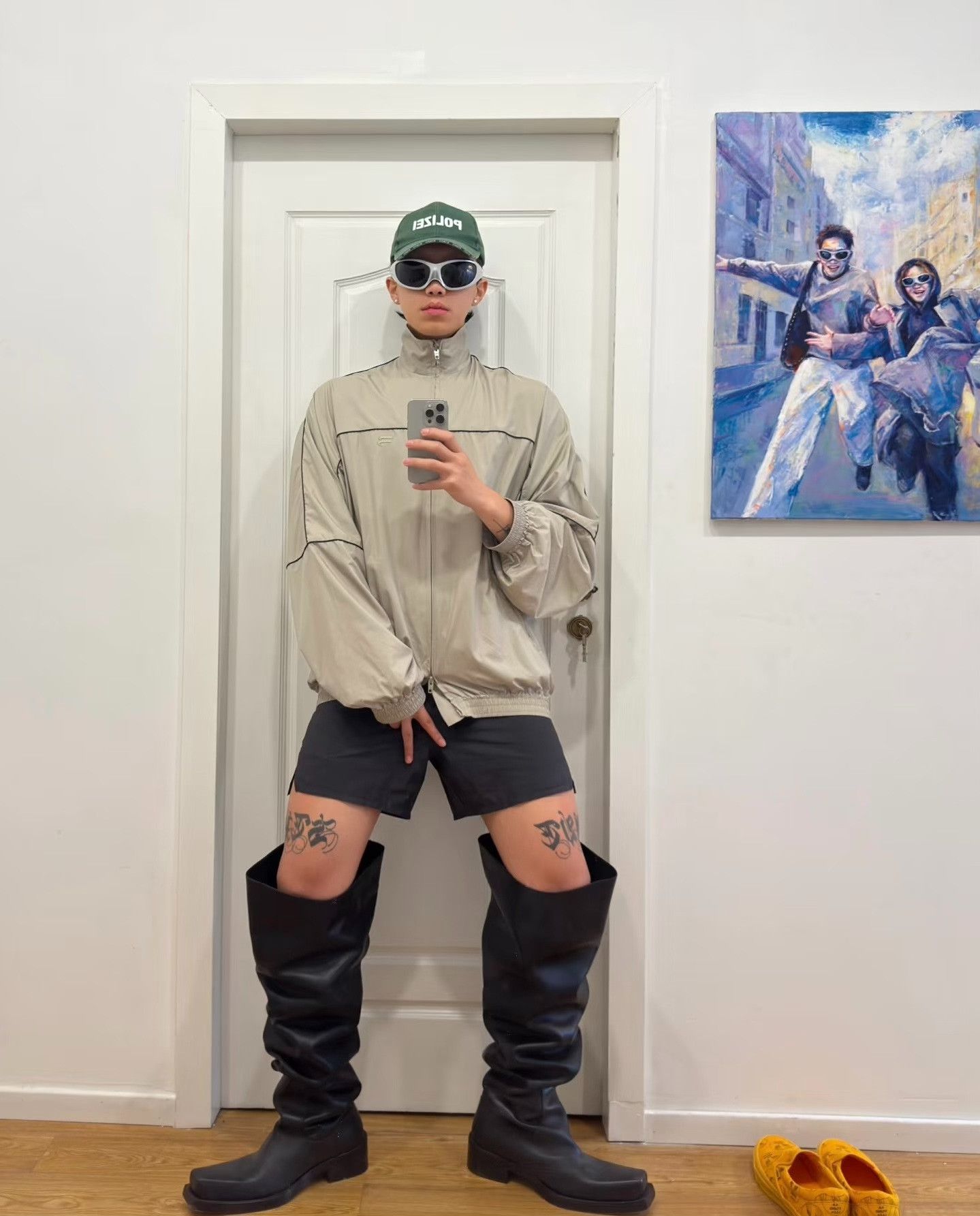 Balenciaga Balenciaga Sage Green Track Jacket Size 46 Size US S / EU 44-46 / 1 - 7 Thumbnail