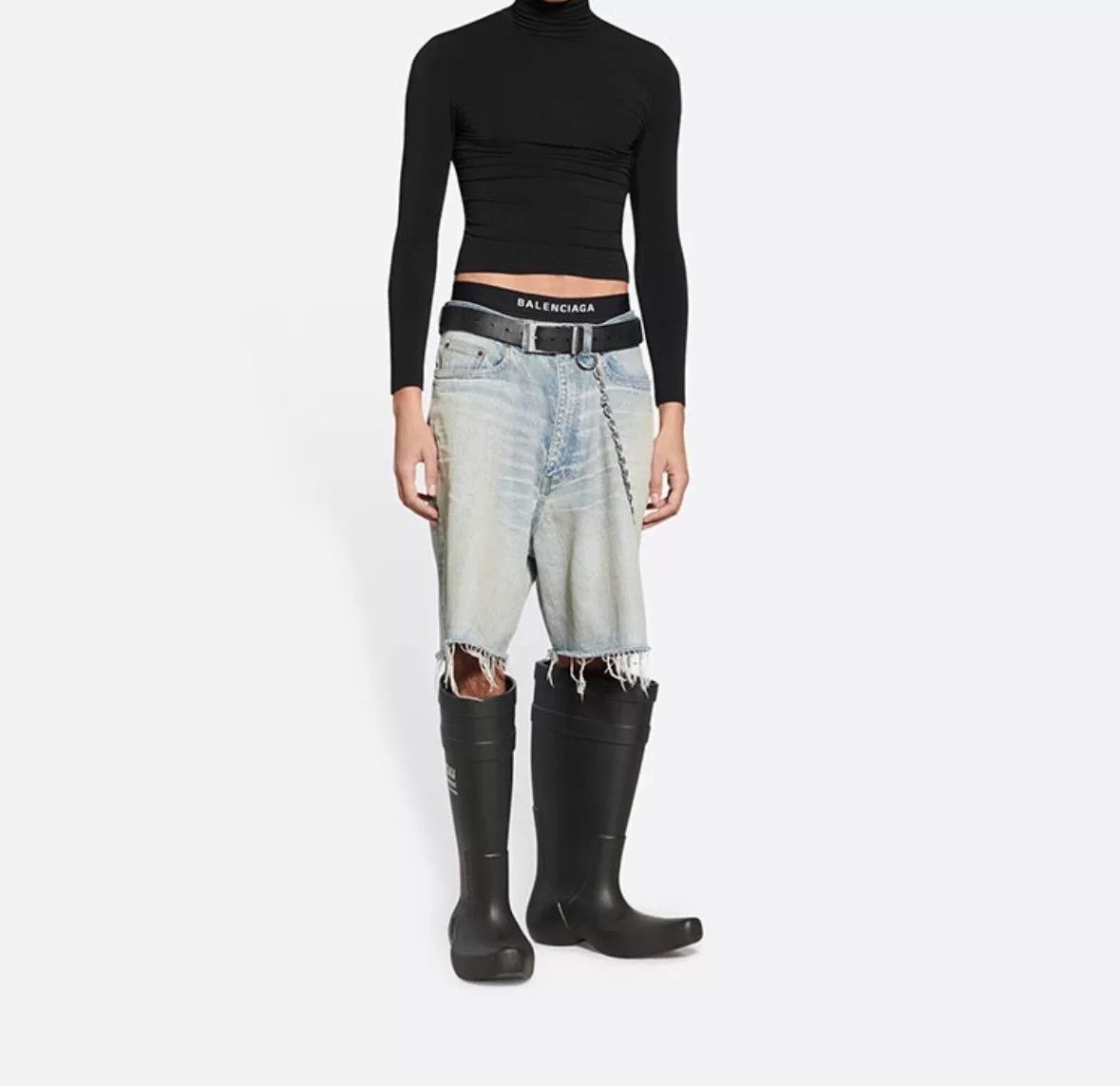 Balenciaga Balenciaga Distressed Denim Shorts XS Size US 28 / EU 44 - 5 Thumbnail