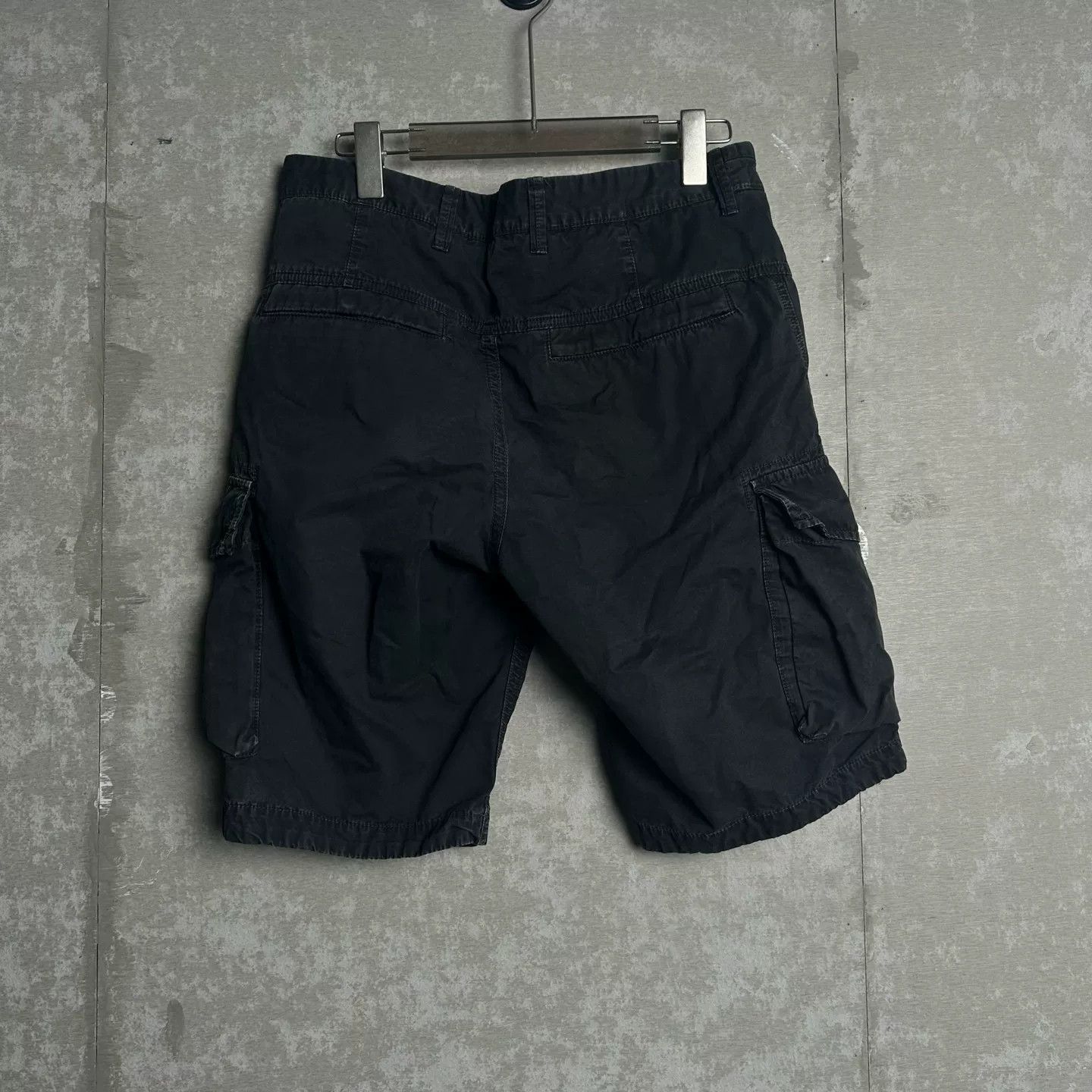 Stone Island Stone Island Black Compass Patch Cargo Shorts 3 Size US 31 - 5 Thumbnail