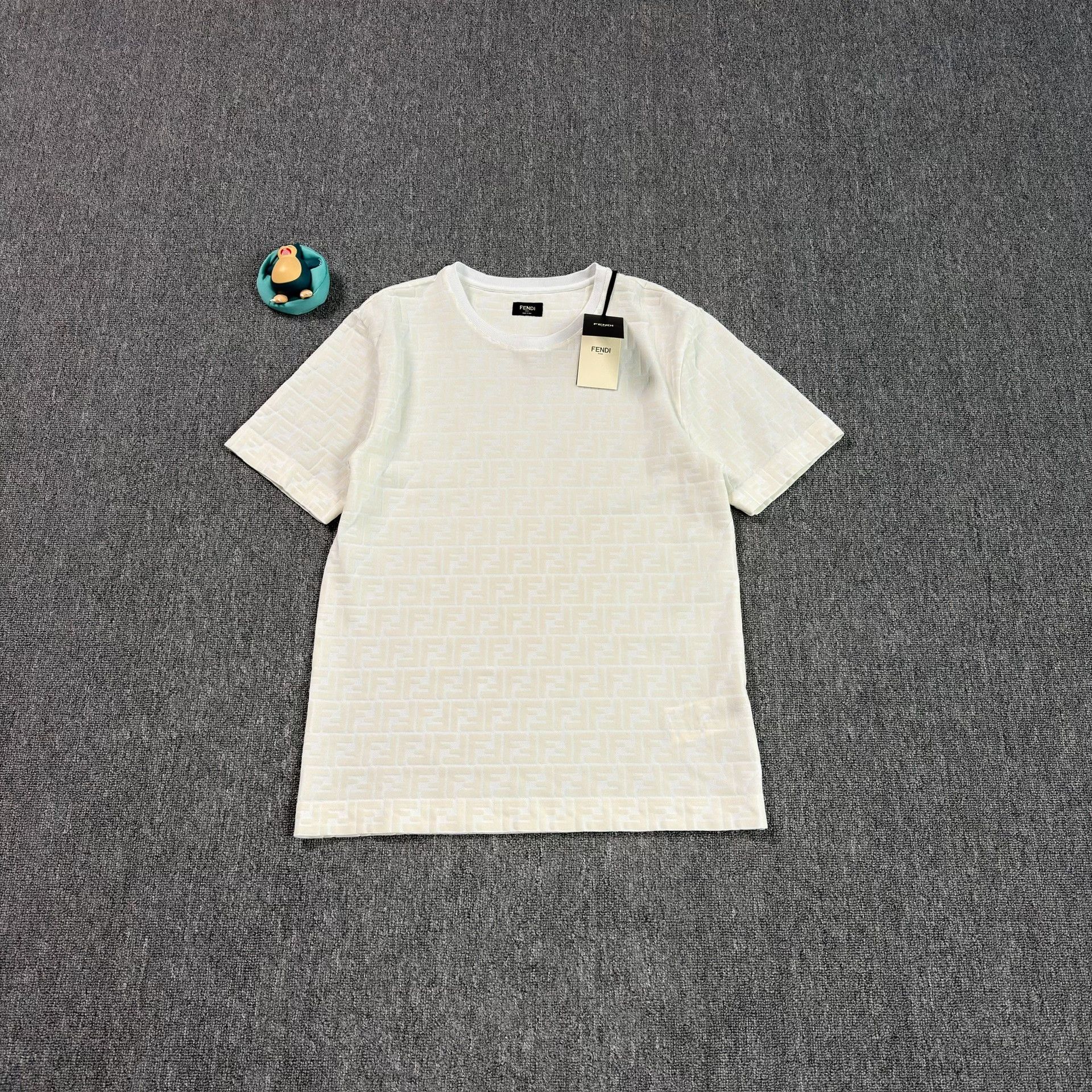 Fendi Fendi Monogram Flocked T-Shirt Size S Size US S / EU 44-46 / 1 - 2 Thumbnail