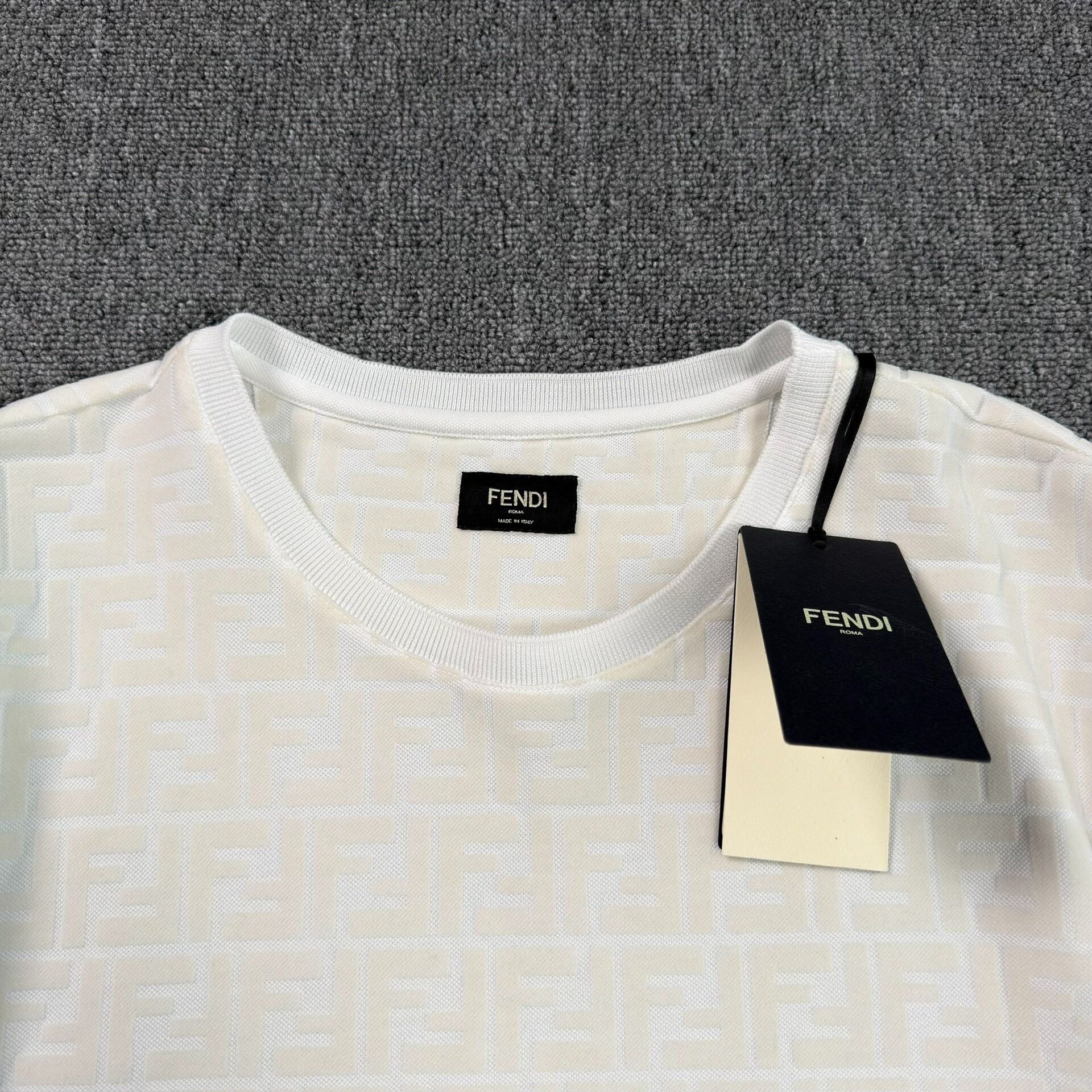 Fendi Fendi Monogram Flocked T-Shirt Size S Size US S / EU 44-46 / 1 - 4 Thumbnail