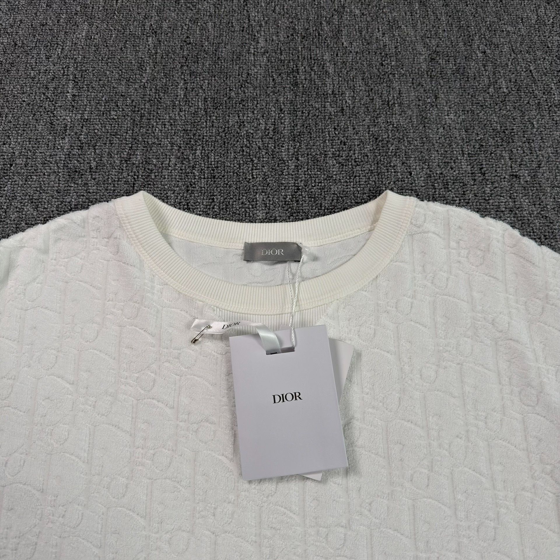 Dior Dior Oblique Textured Towel T-Shirt XL Size US XL / EU 56 / 4 - 4 Thumbnail