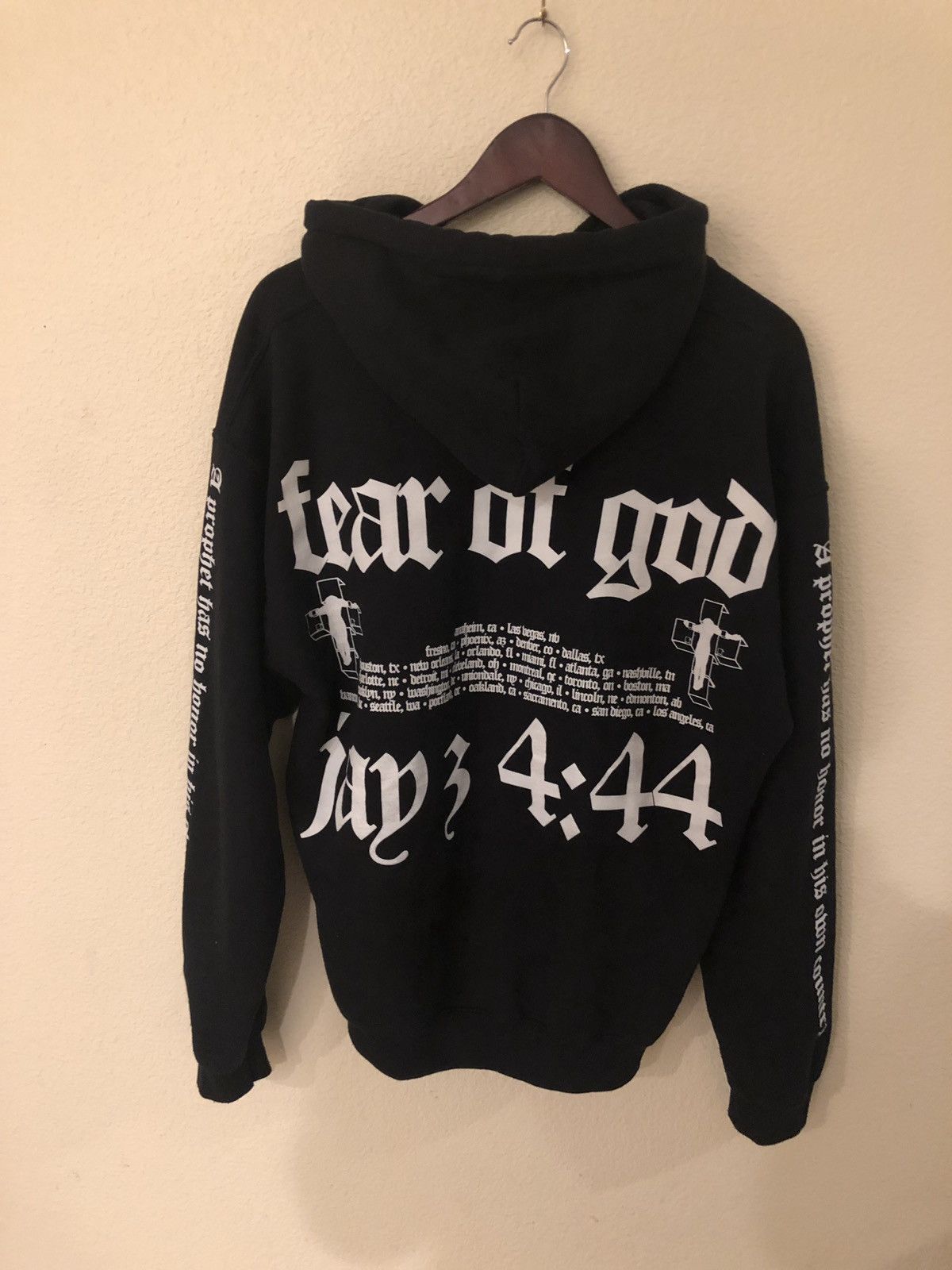 Fear of god jay z hoodie hotsell