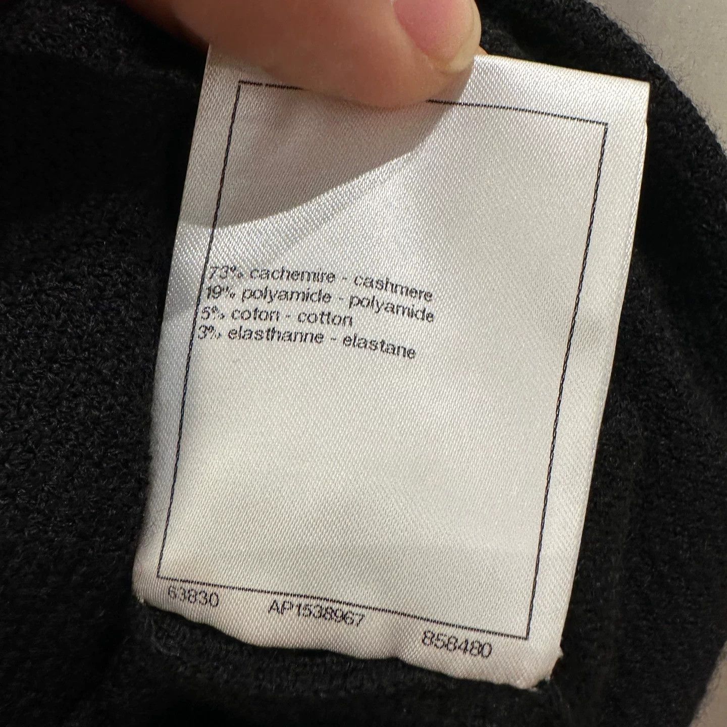 Chanel Chanel Knit Black T-Shirt it_38 Women Size XS / US 0-2 / IT 36-38 - 7 Thumbnail
