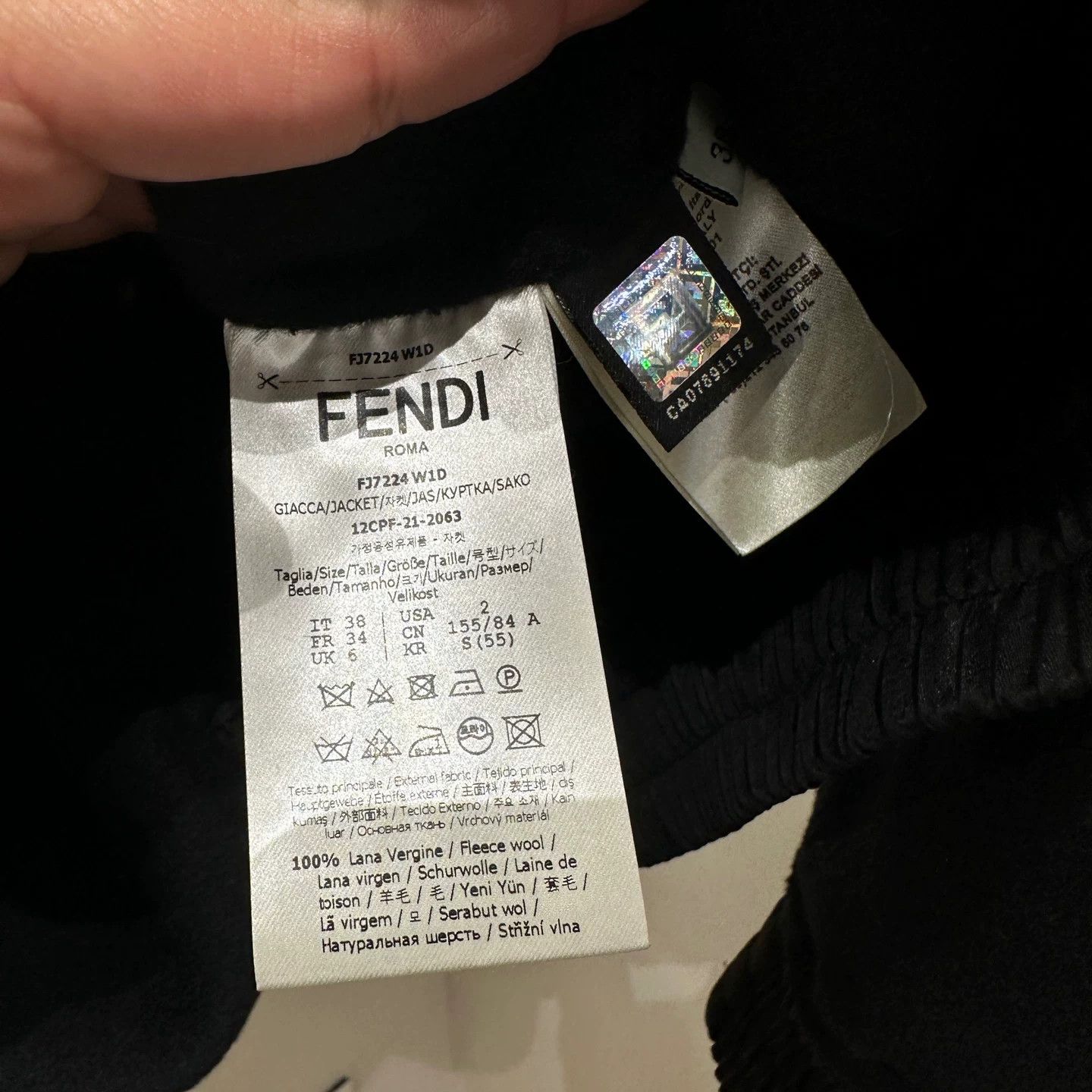 Fendi Fendi Wool T-Shirt it_38 Women Size XS / US 0-2 / IT 36-38 - 4 Thumbnail