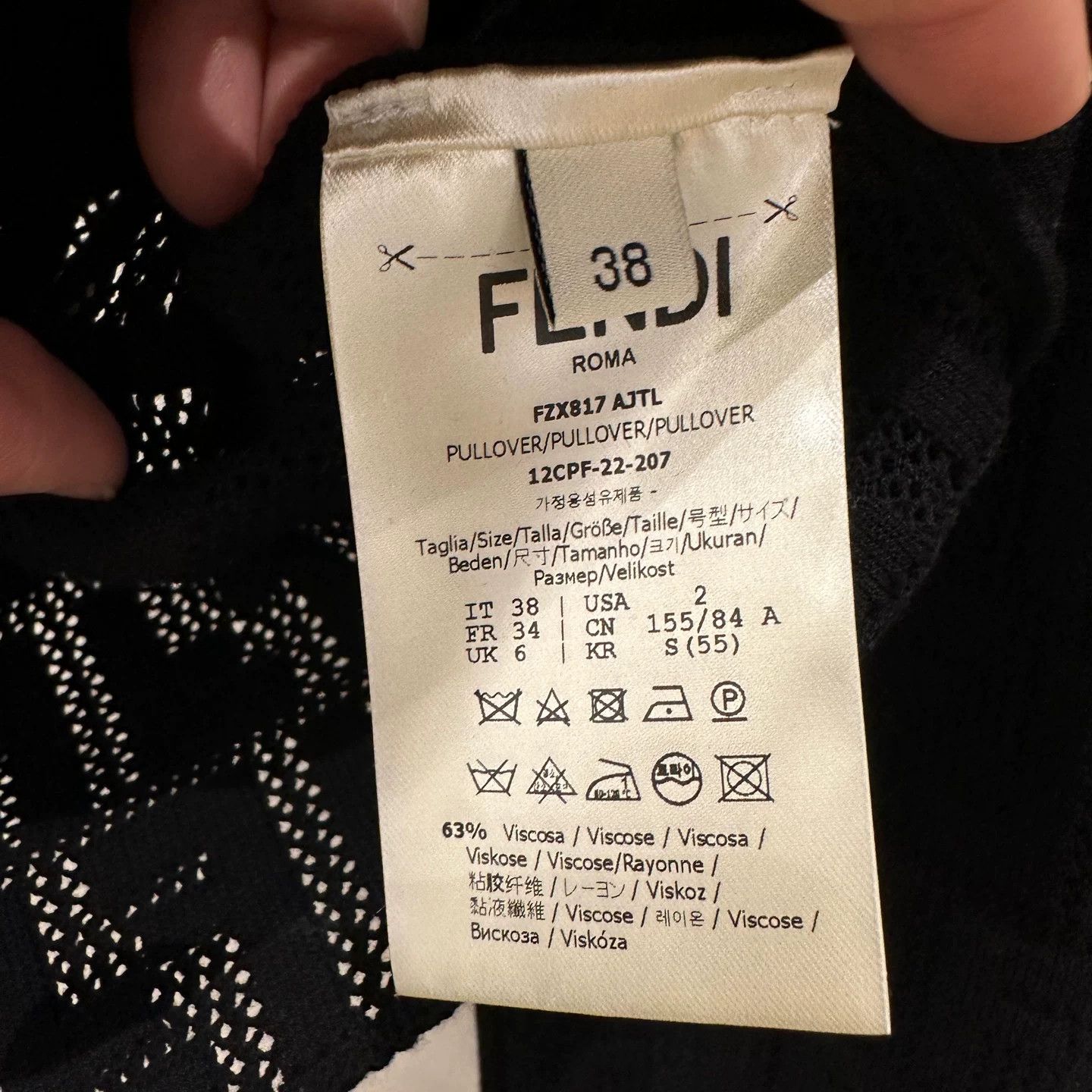 Fendi Fendi Knit T-Shirt it_38 Women Size XS / US 0-2 / IT 36-38 - 4 Thumbnail